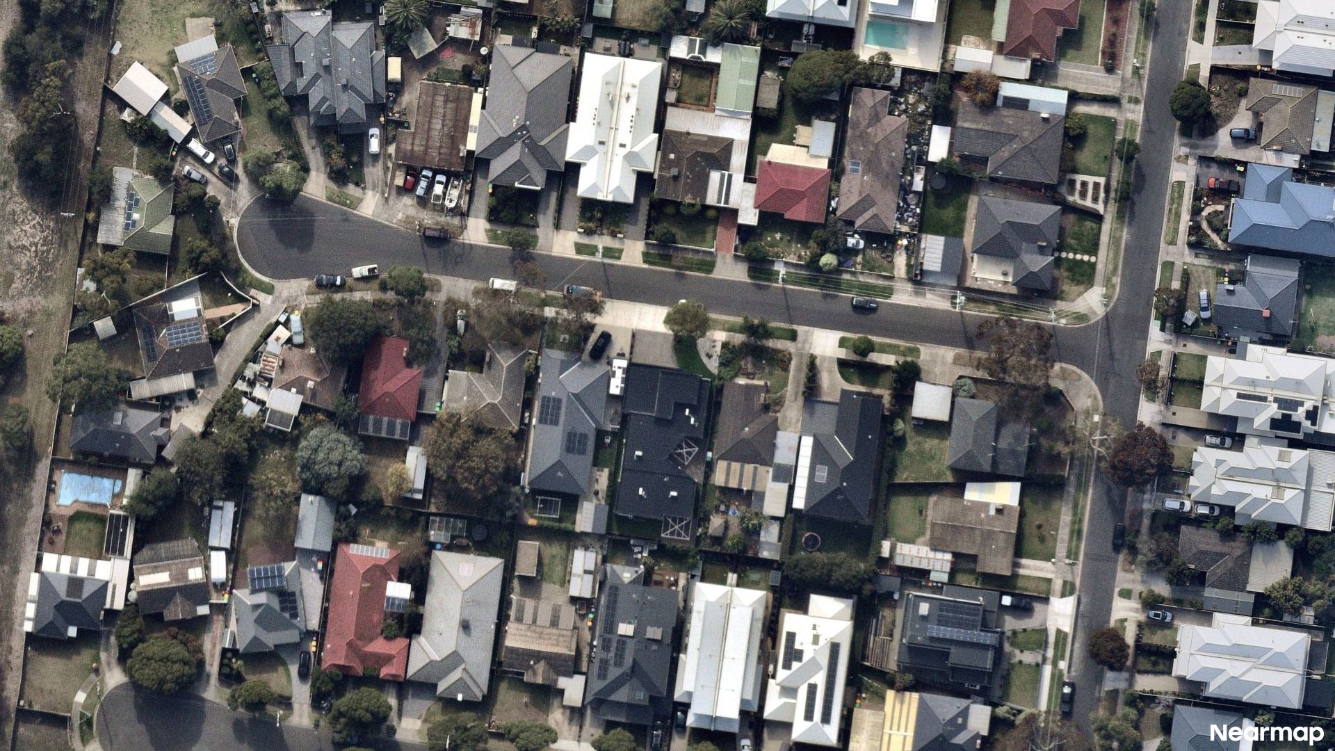 Vertical aerial view