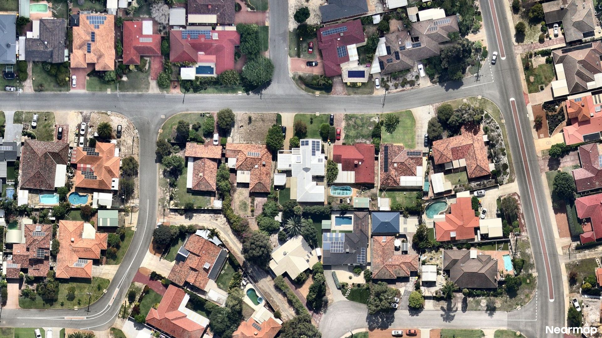 Vertical aerial view