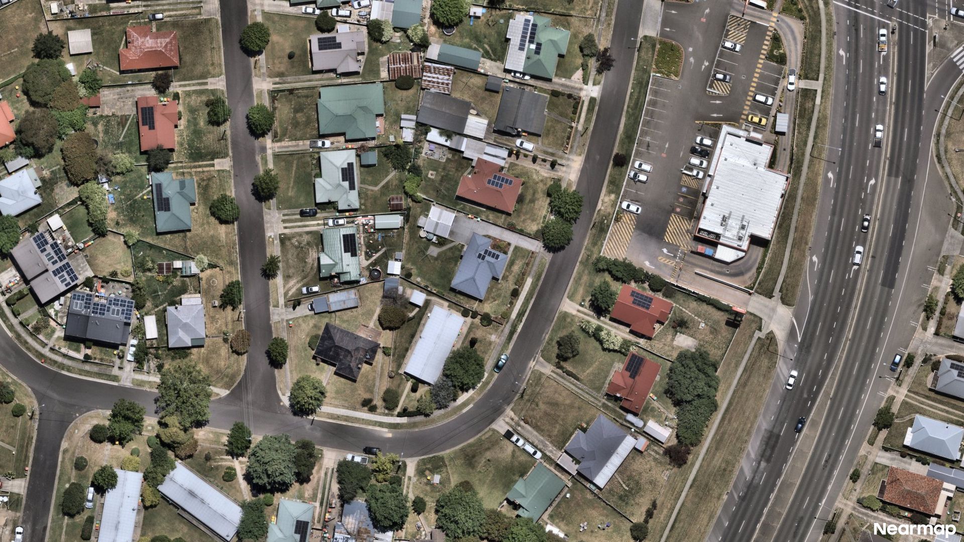 Vertical aerial view