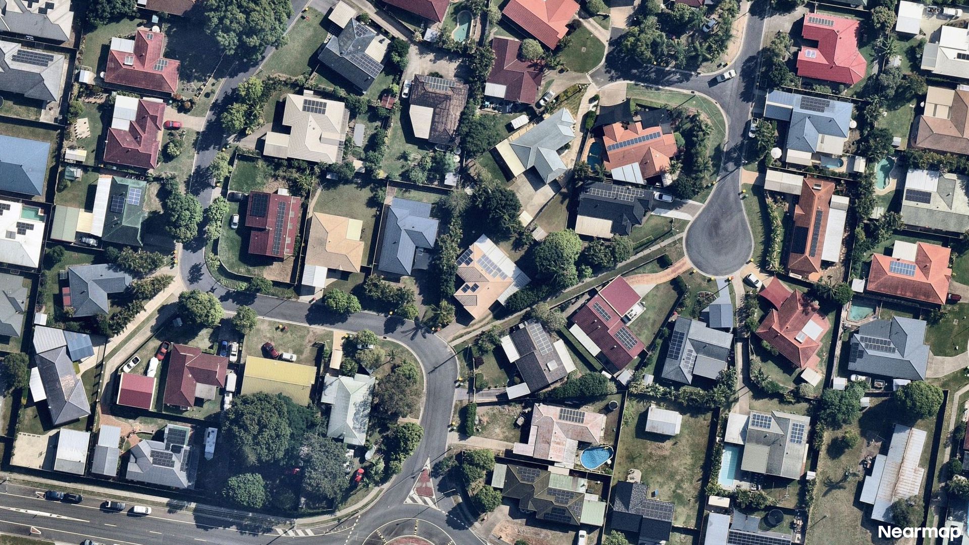 Vertical aerial view
