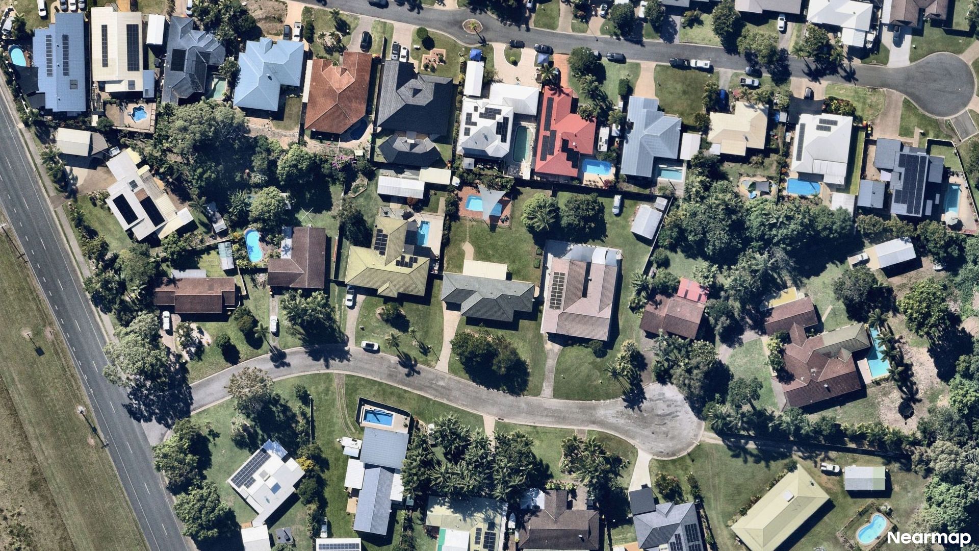 Vertical aerial view