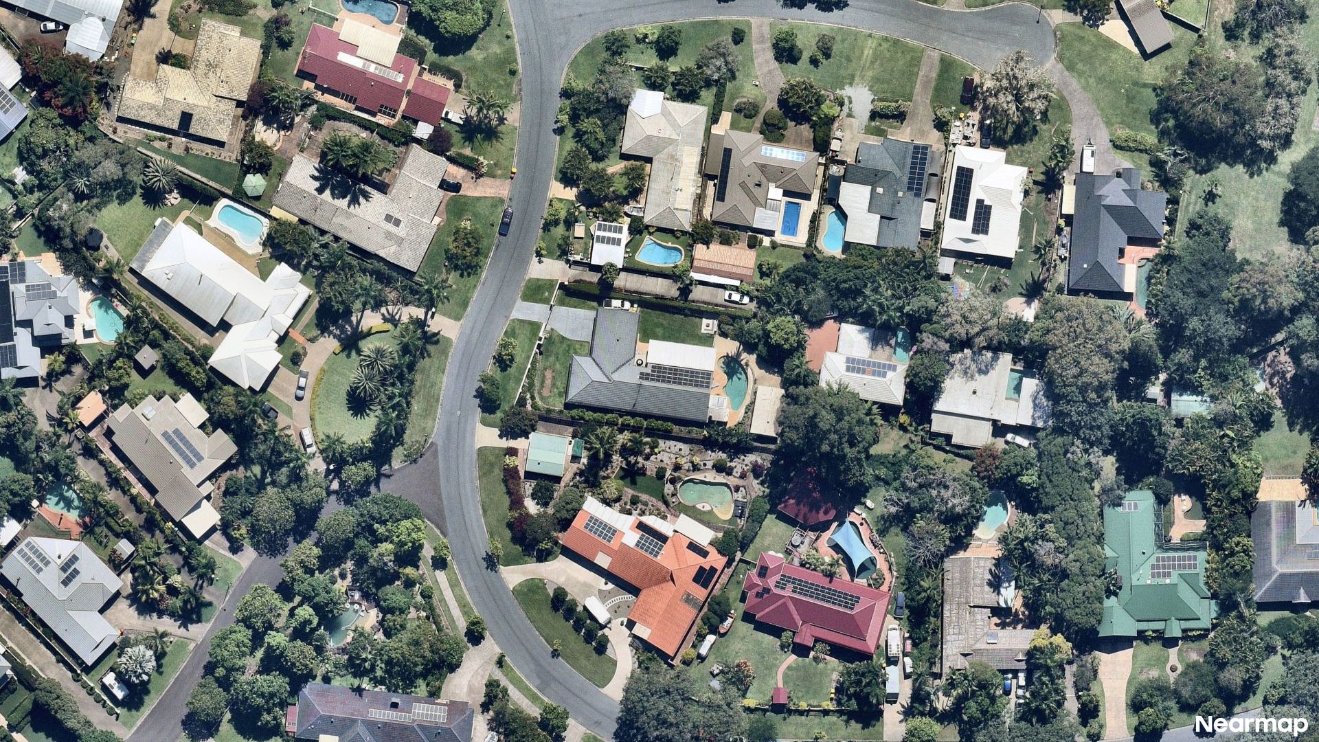 Vertical aerial view