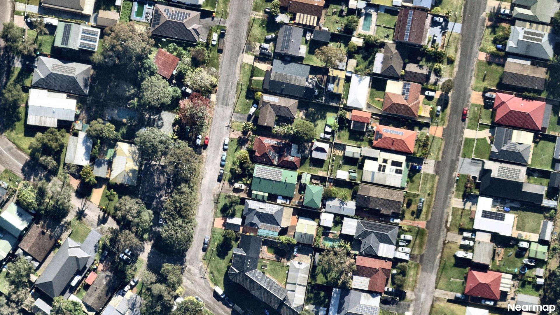 Vertical aerial view