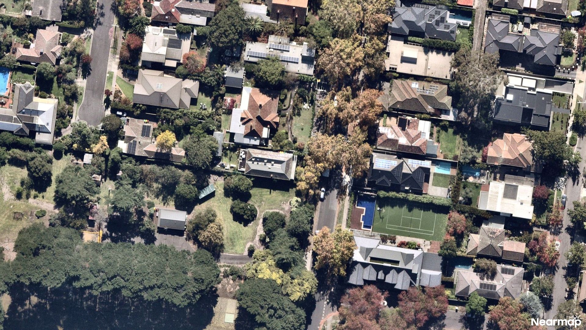 Vertical aerial view