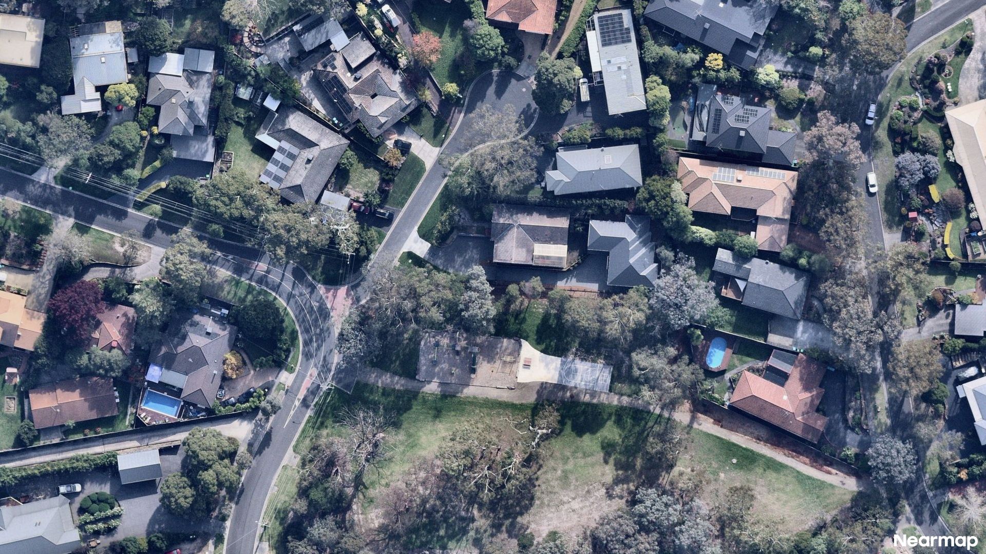 Vertical aerial view