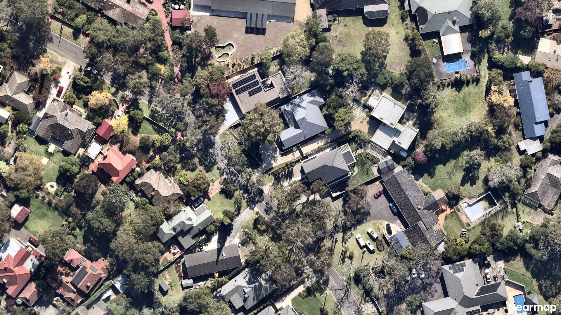 Vertical aerial view