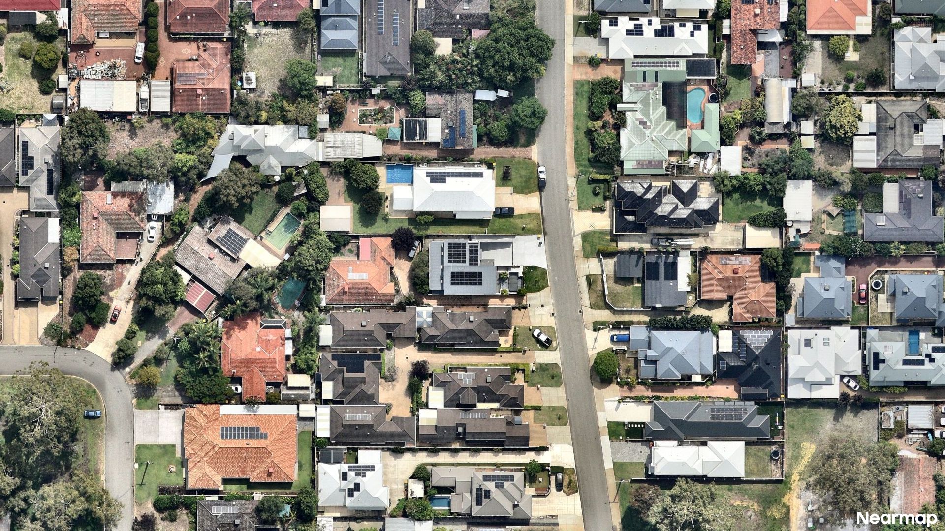 Vertical aerial view