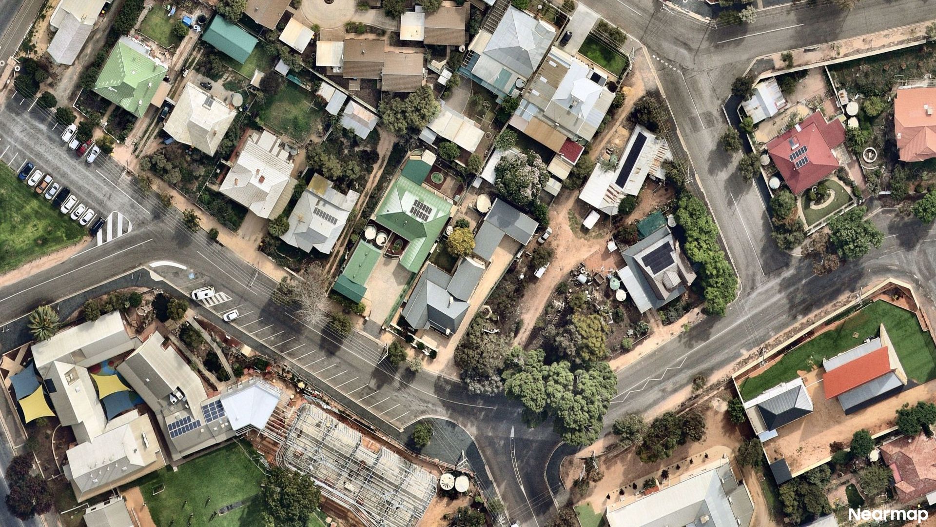 Vertical aerial view