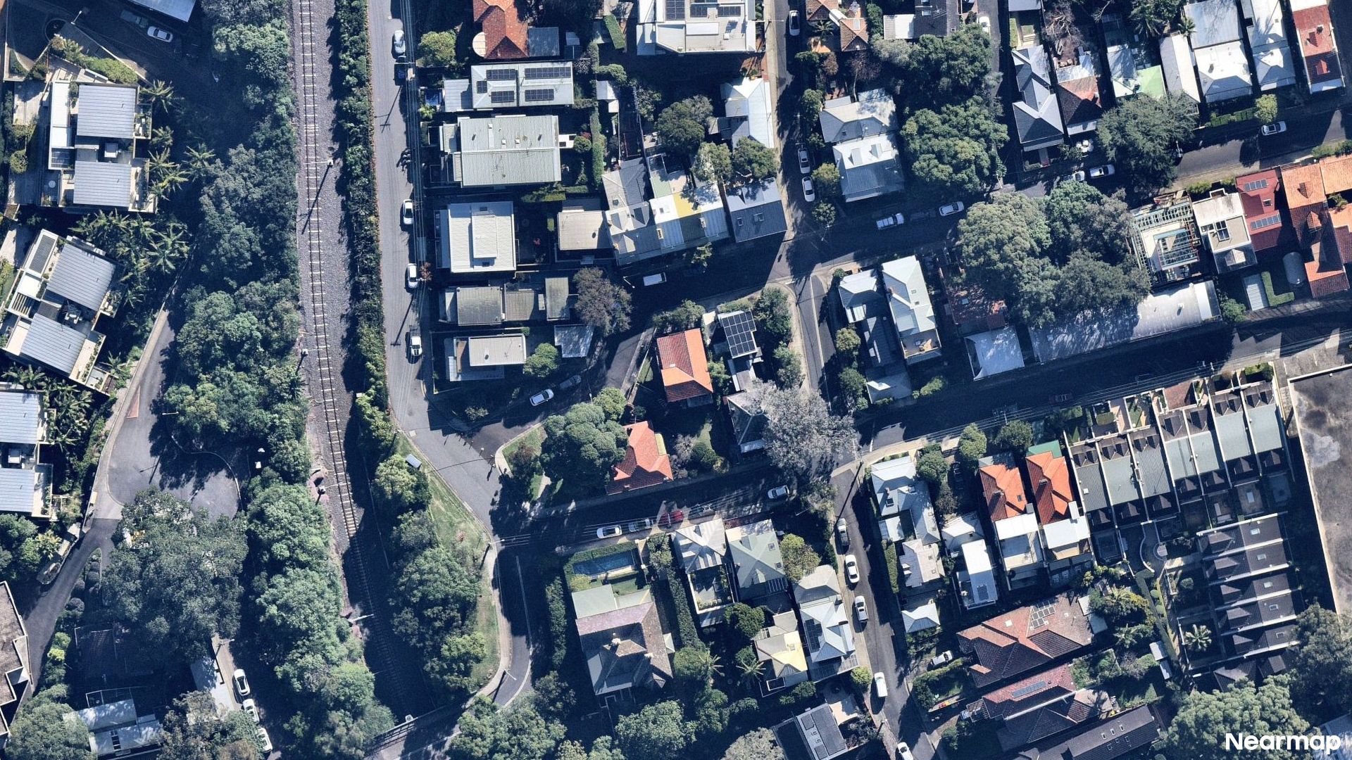 Vertical aerial view