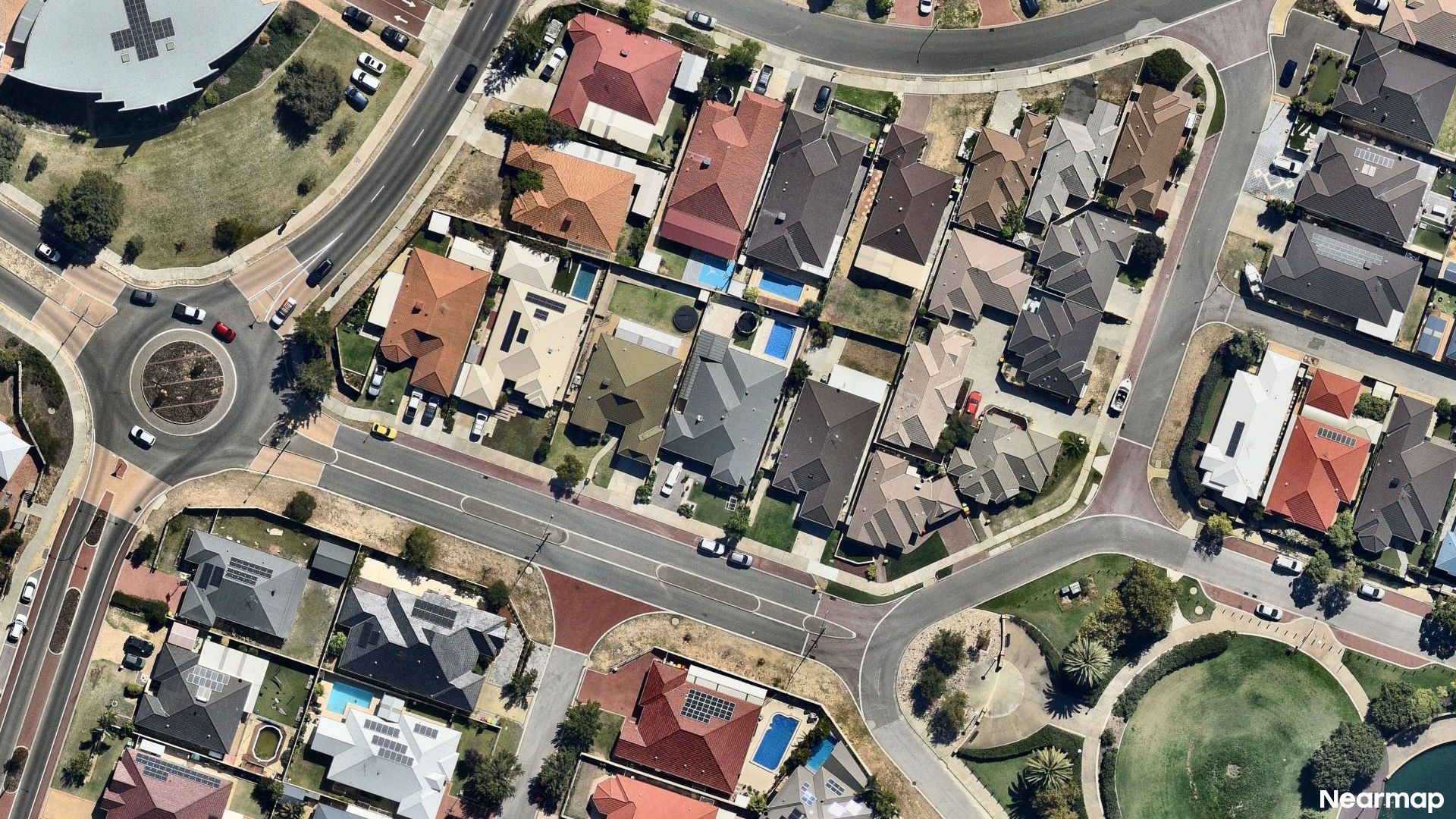 Vertical aerial view