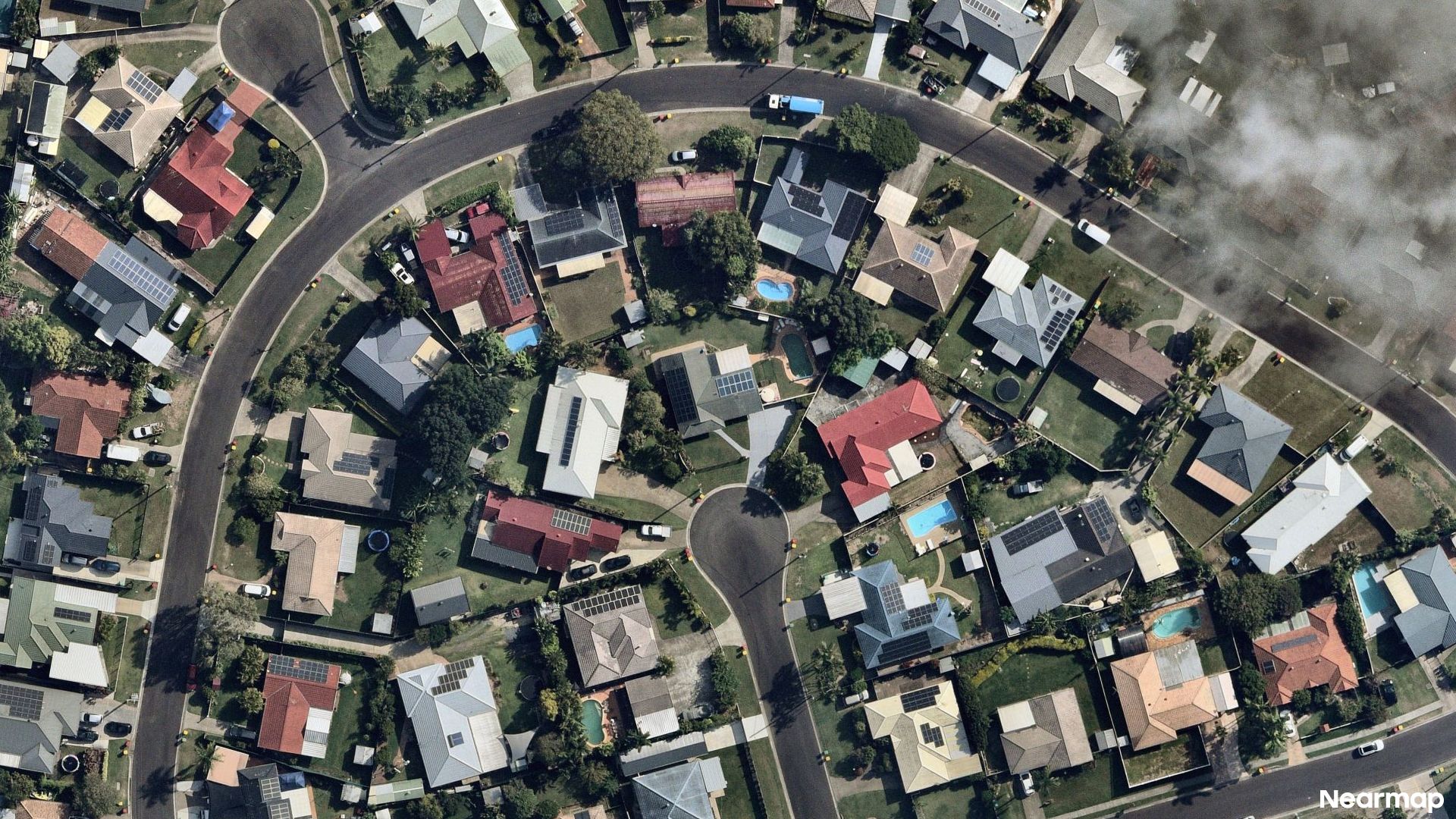 Vertical aerial view