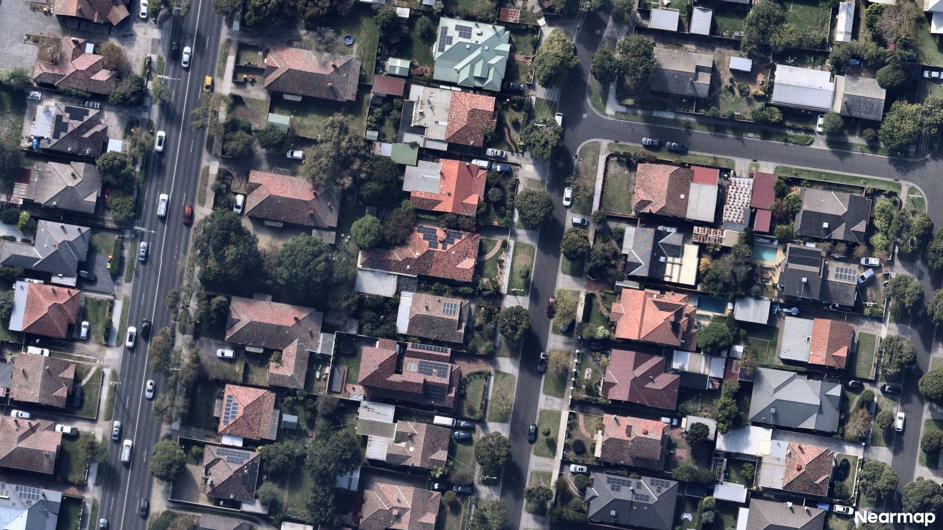 Vertical aerial view