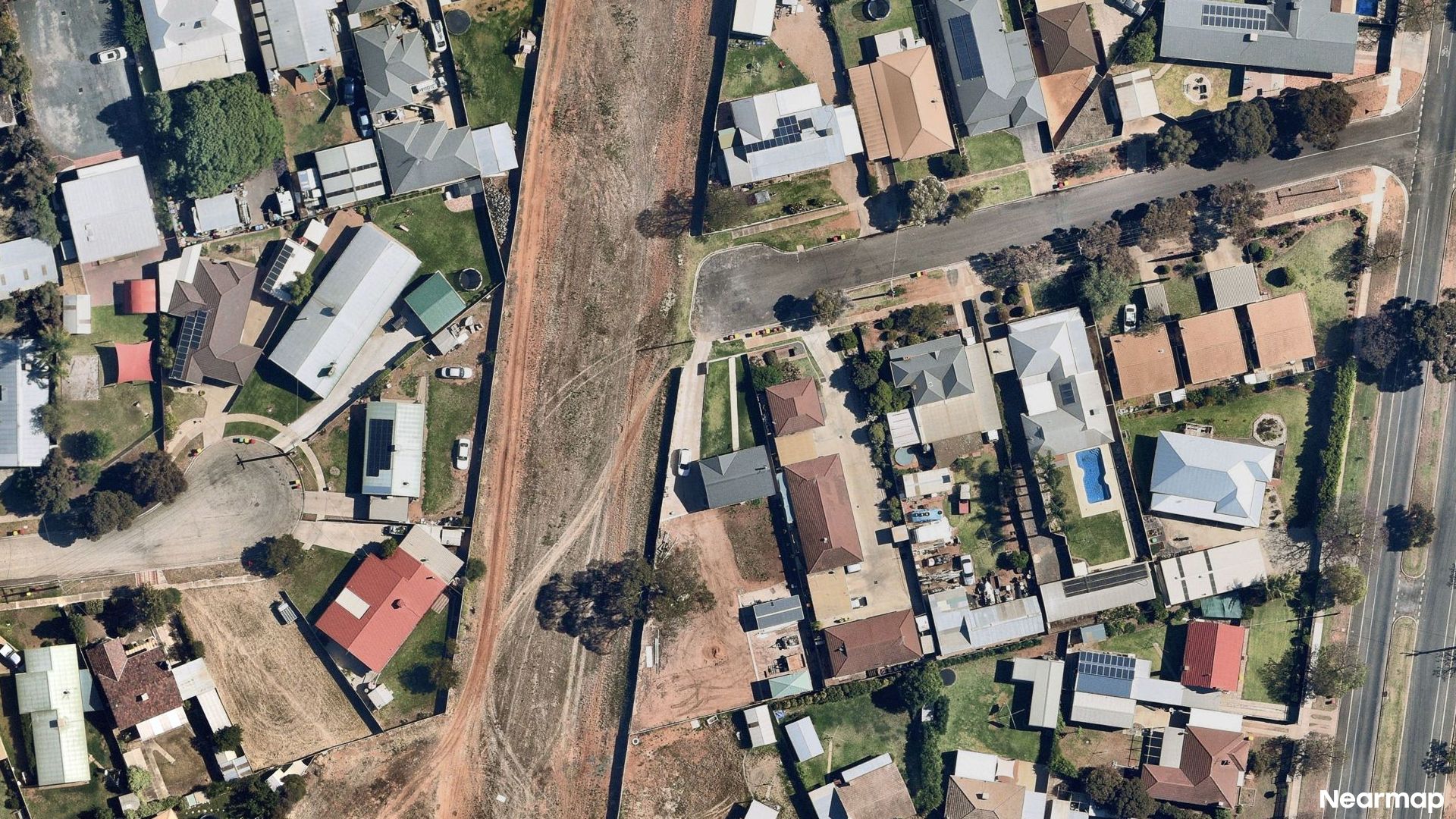 Vertical aerial view