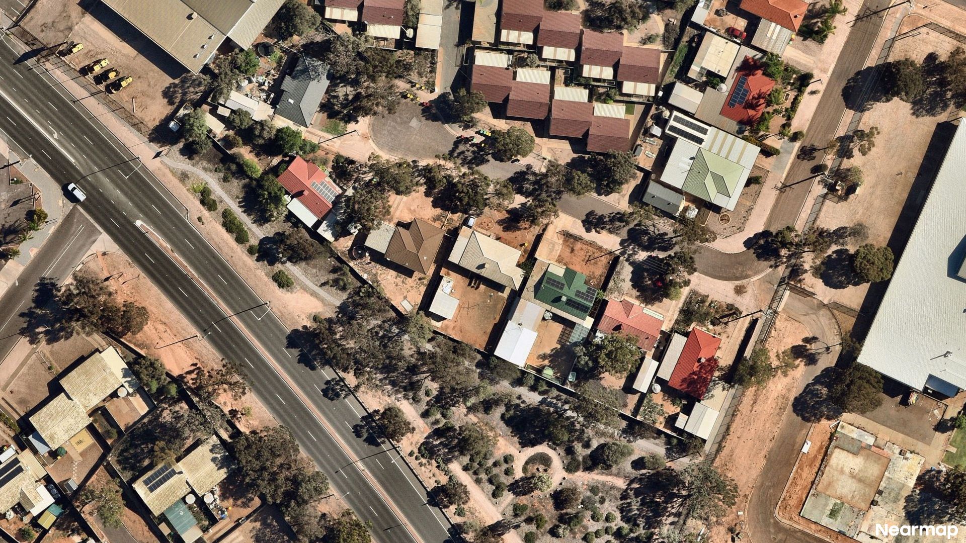 Vertical aerial view