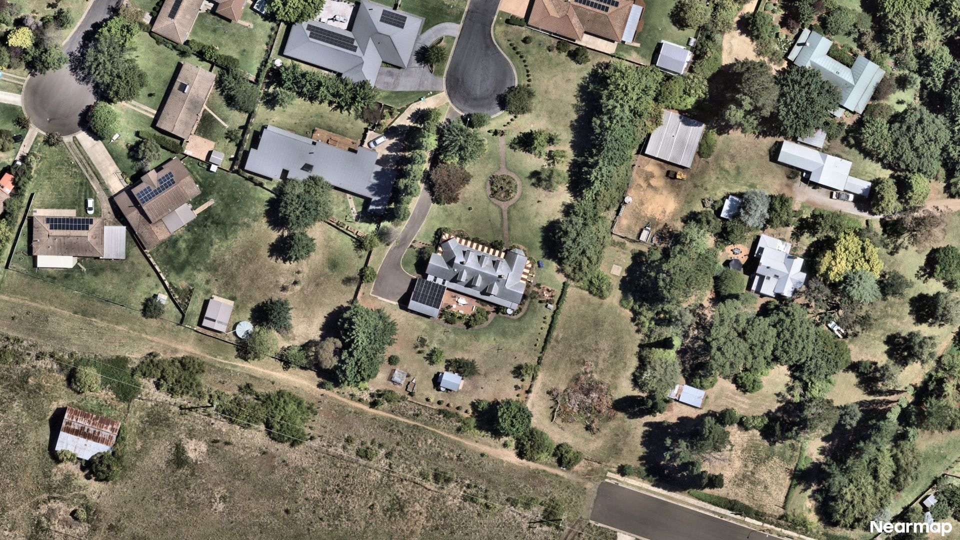 Vertical aerial view
