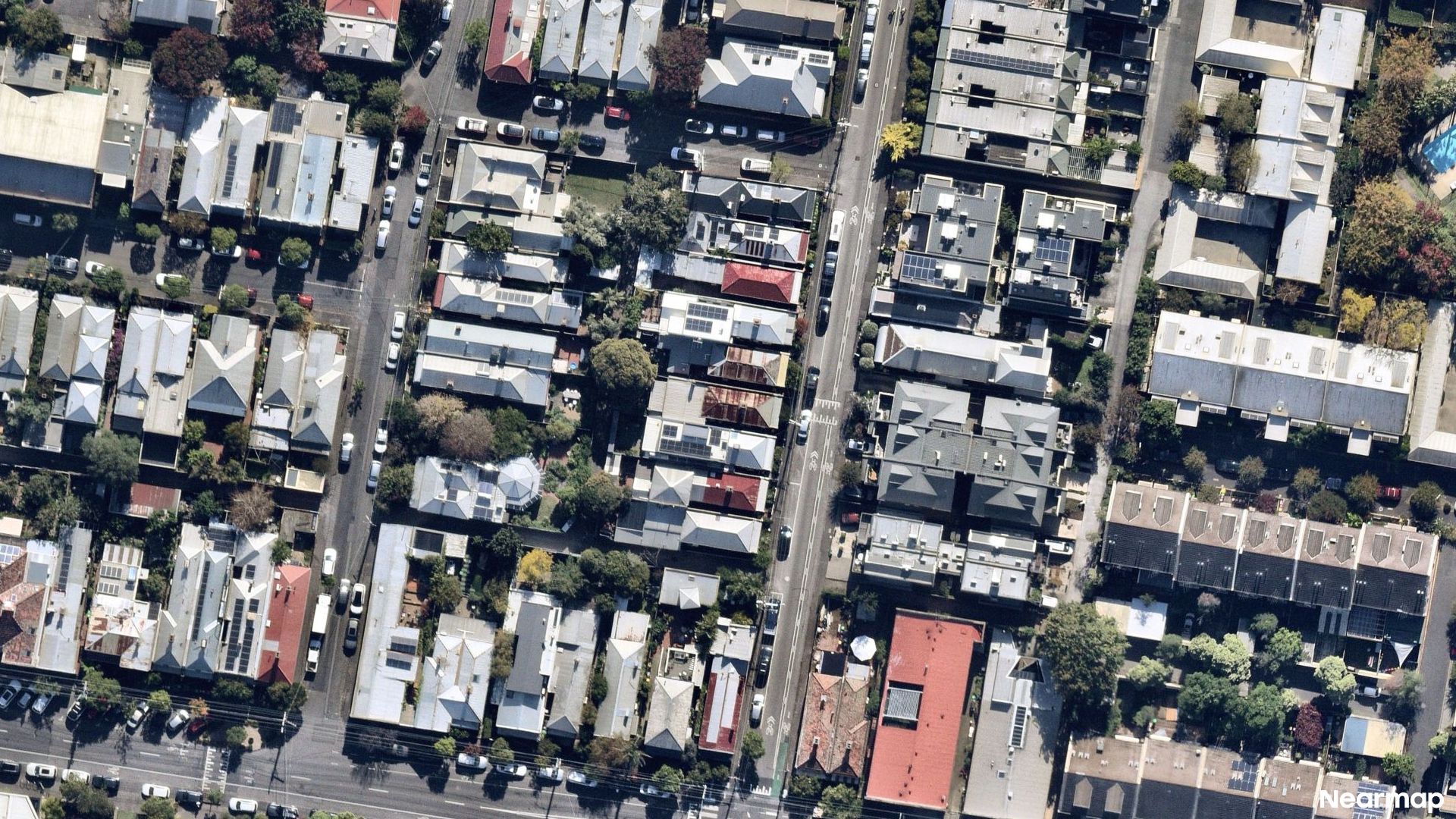 Vertical aerial view