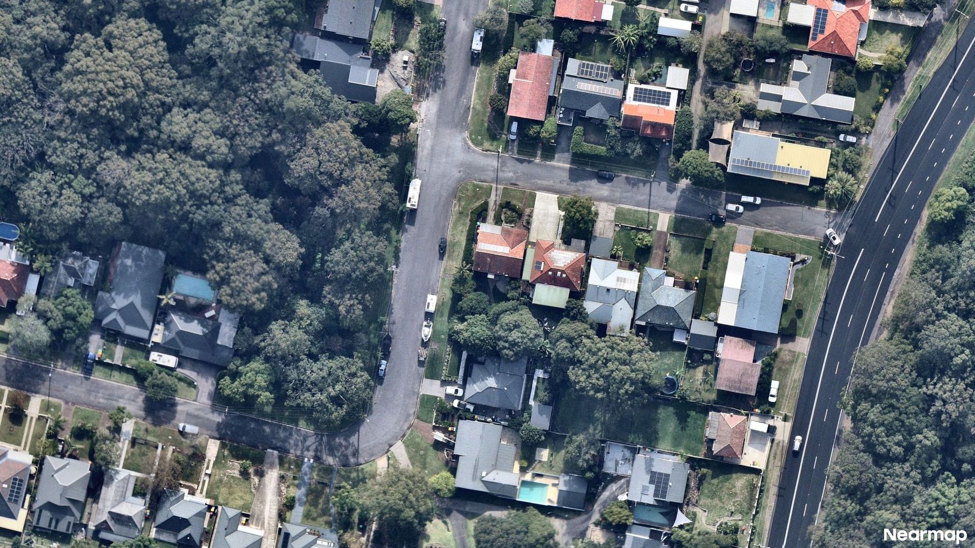 Vertical aerial view