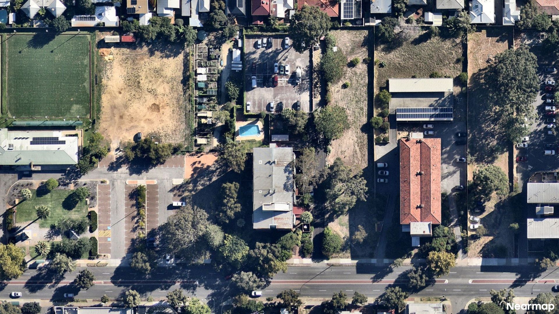 Vertical aerial view