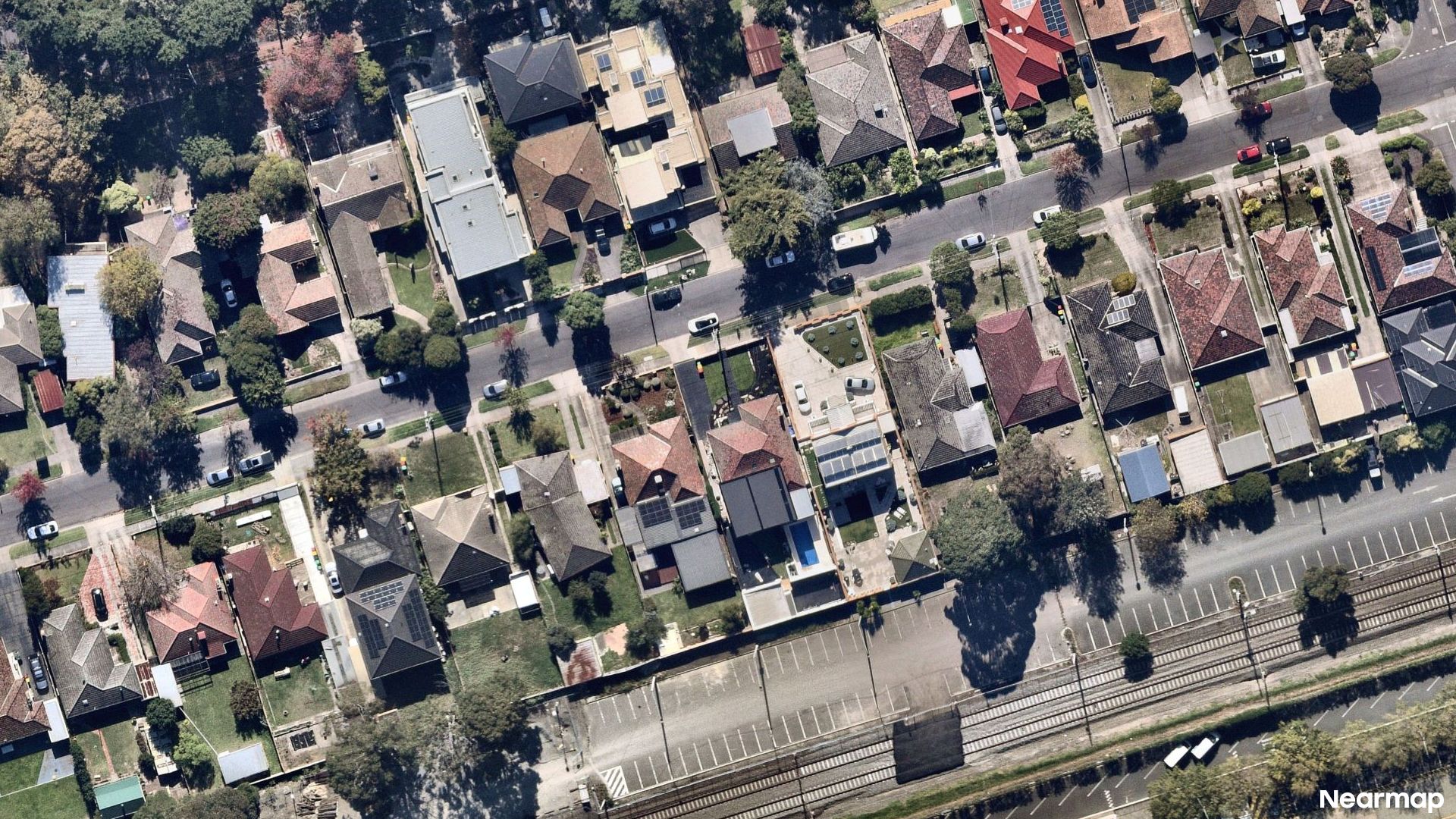 Vertical aerial view