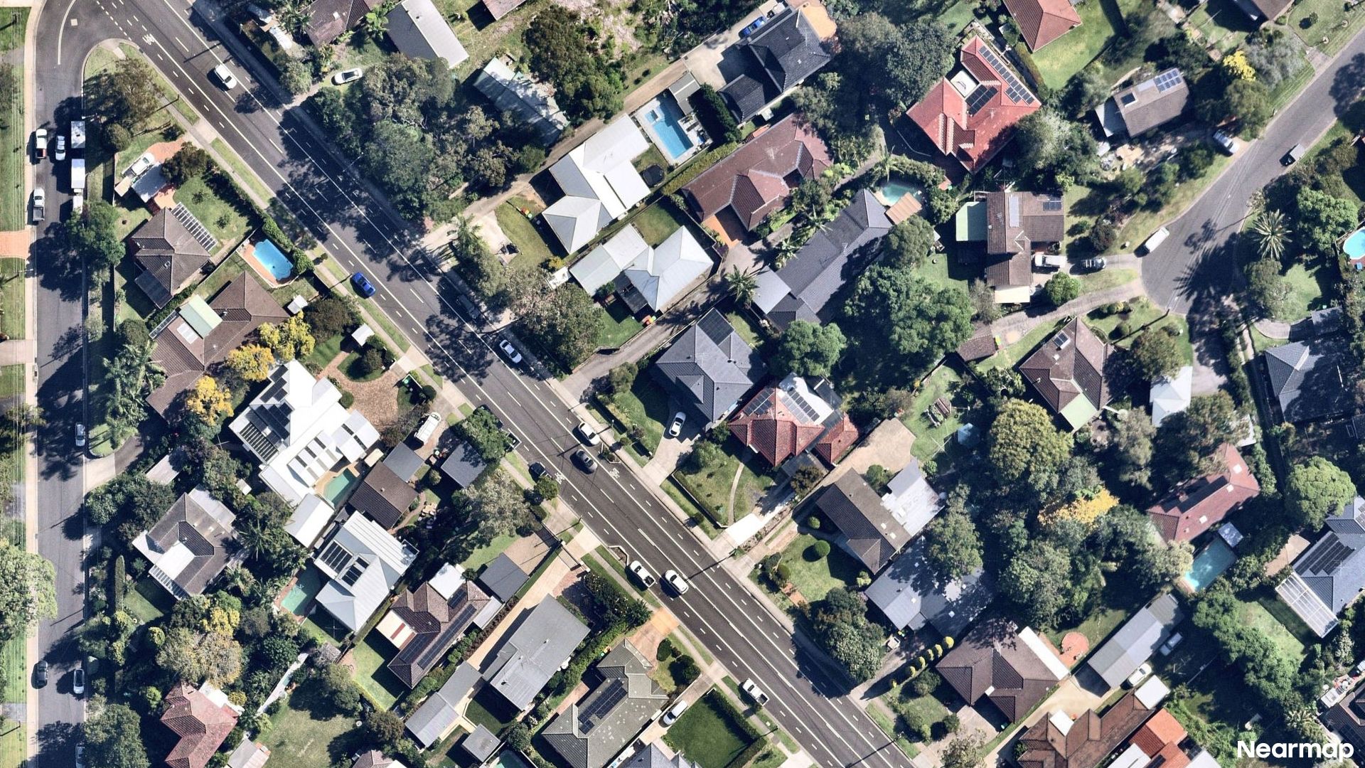 Vertical aerial view