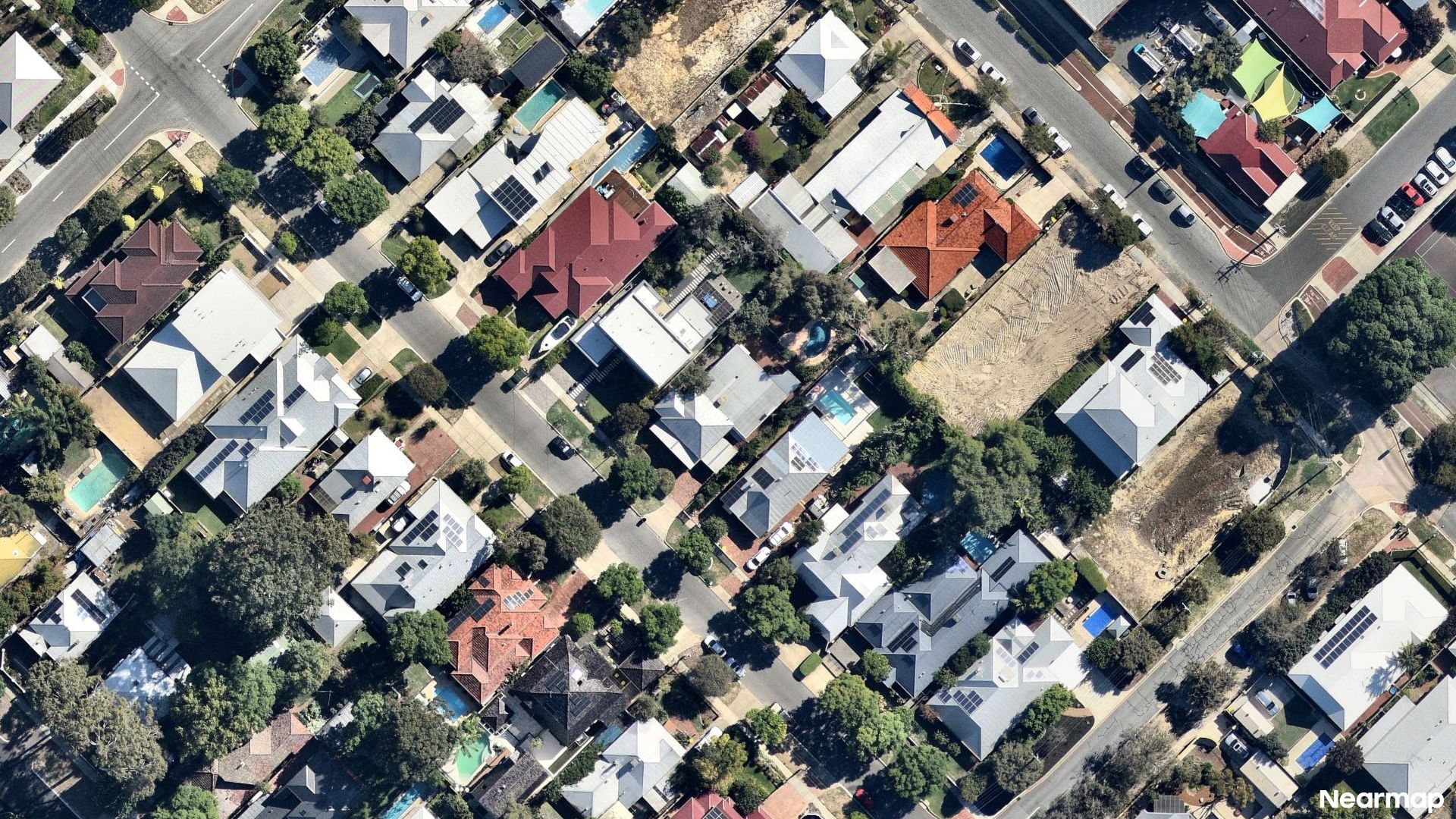 Vertical aerial view