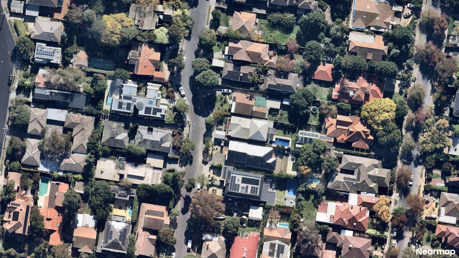 Vertical aerial view