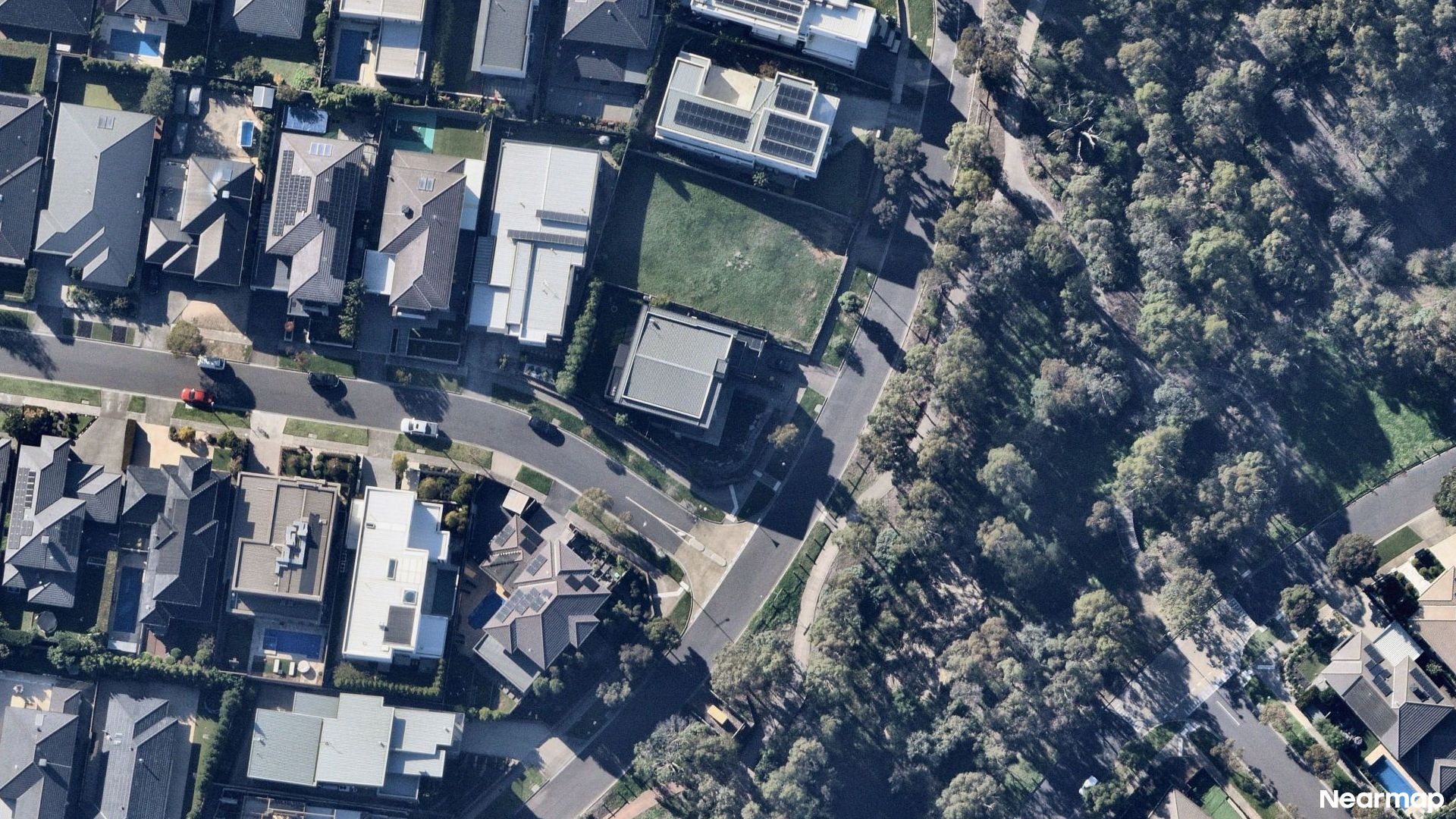 Vertical aerial view