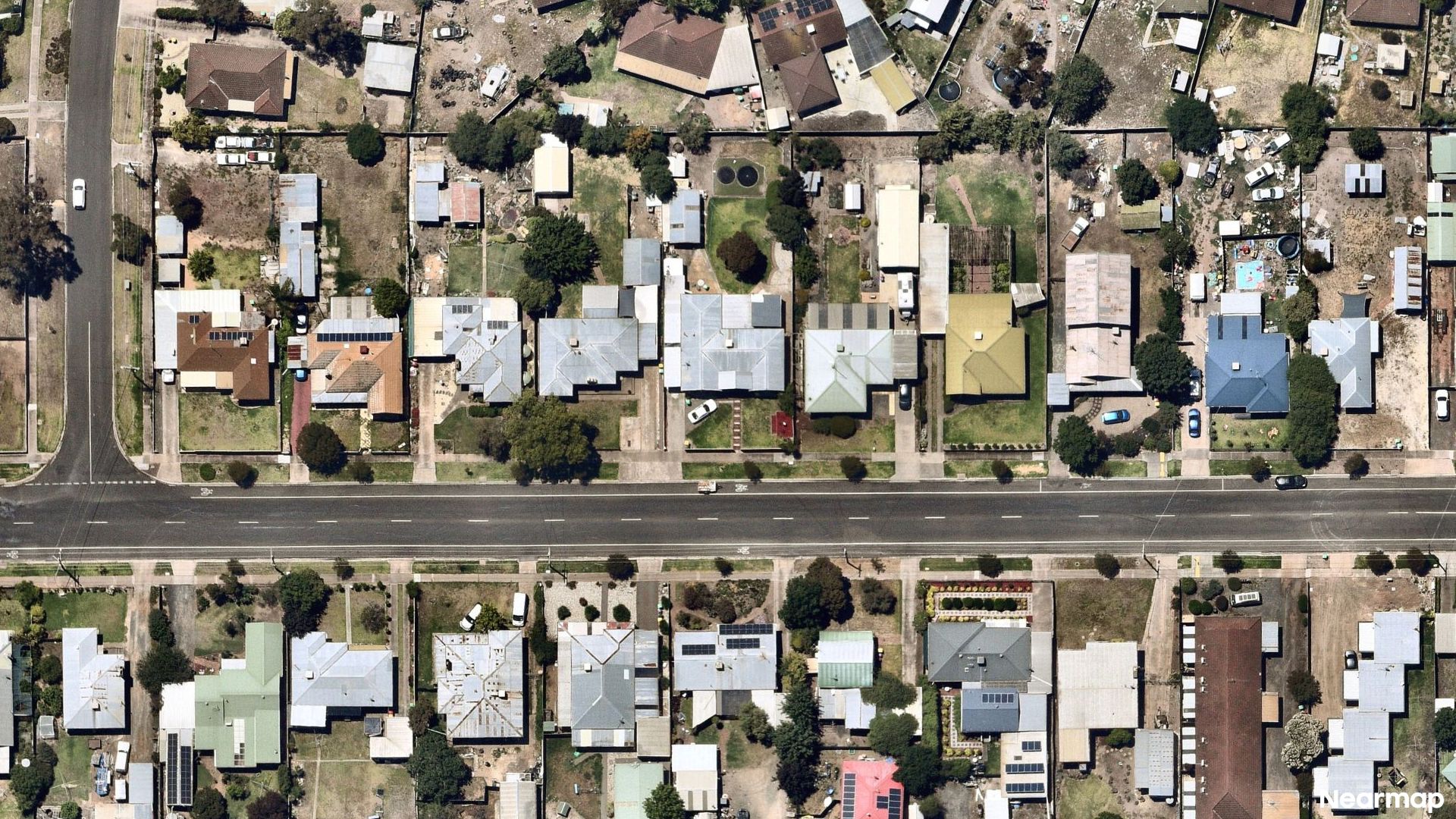 Vertical aerial view