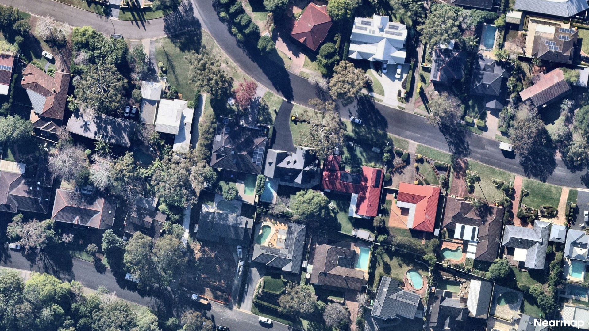 Vertical aerial view