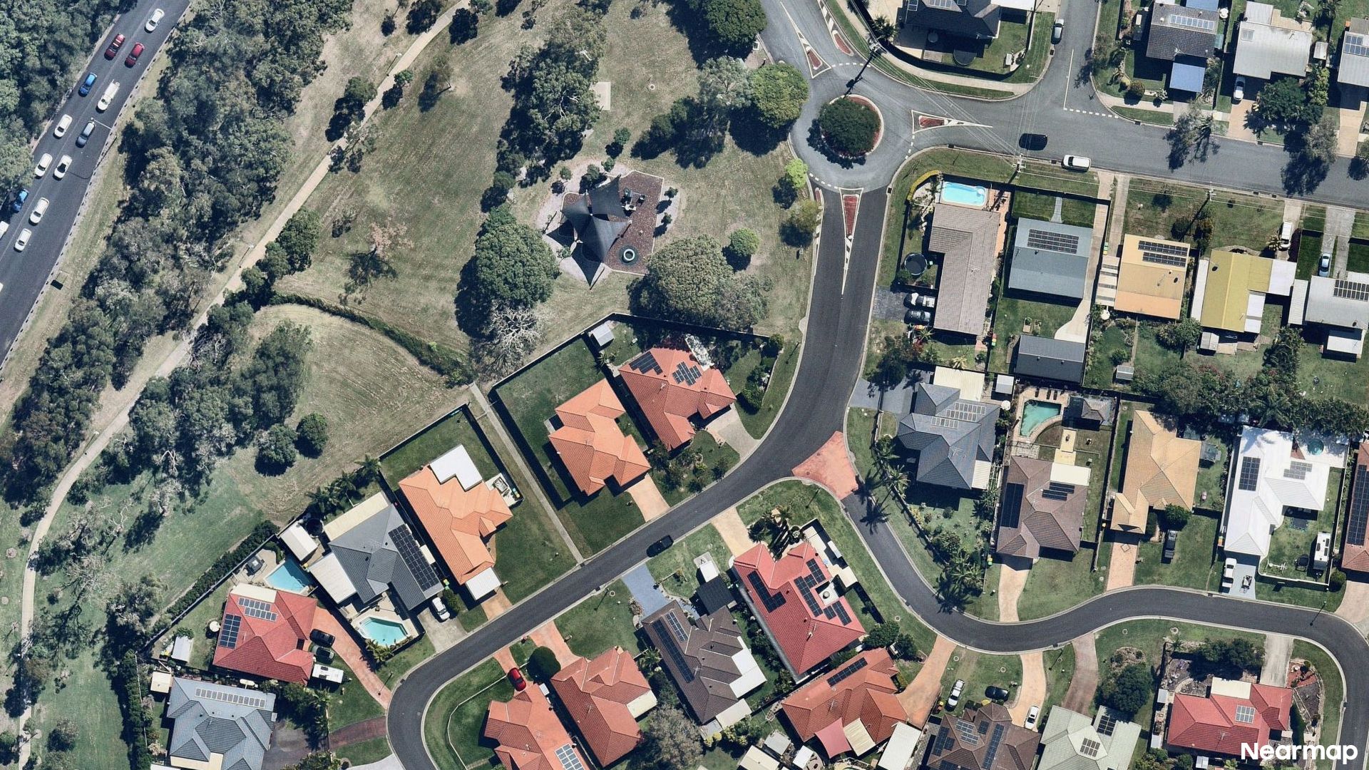 Vertical aerial view