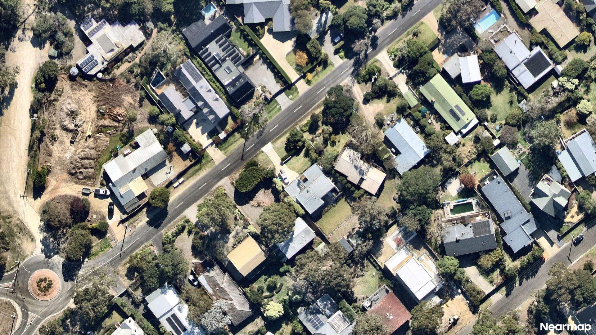 Vertical aerial view