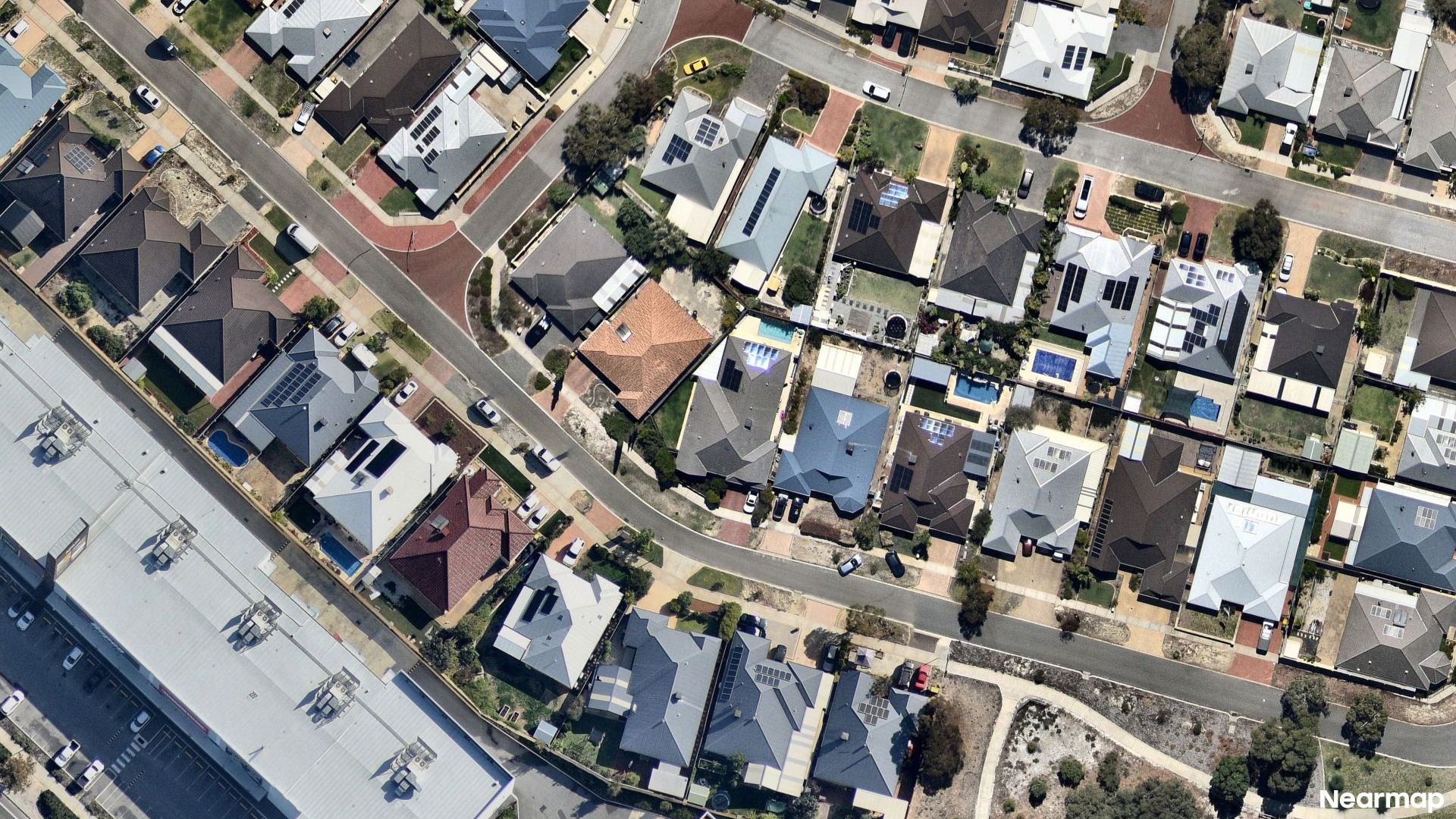 Vertical aerial view