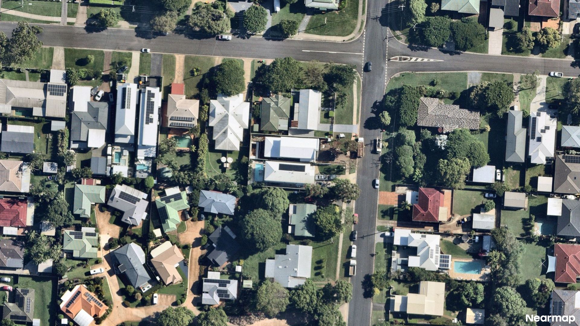 Vertical aerial view