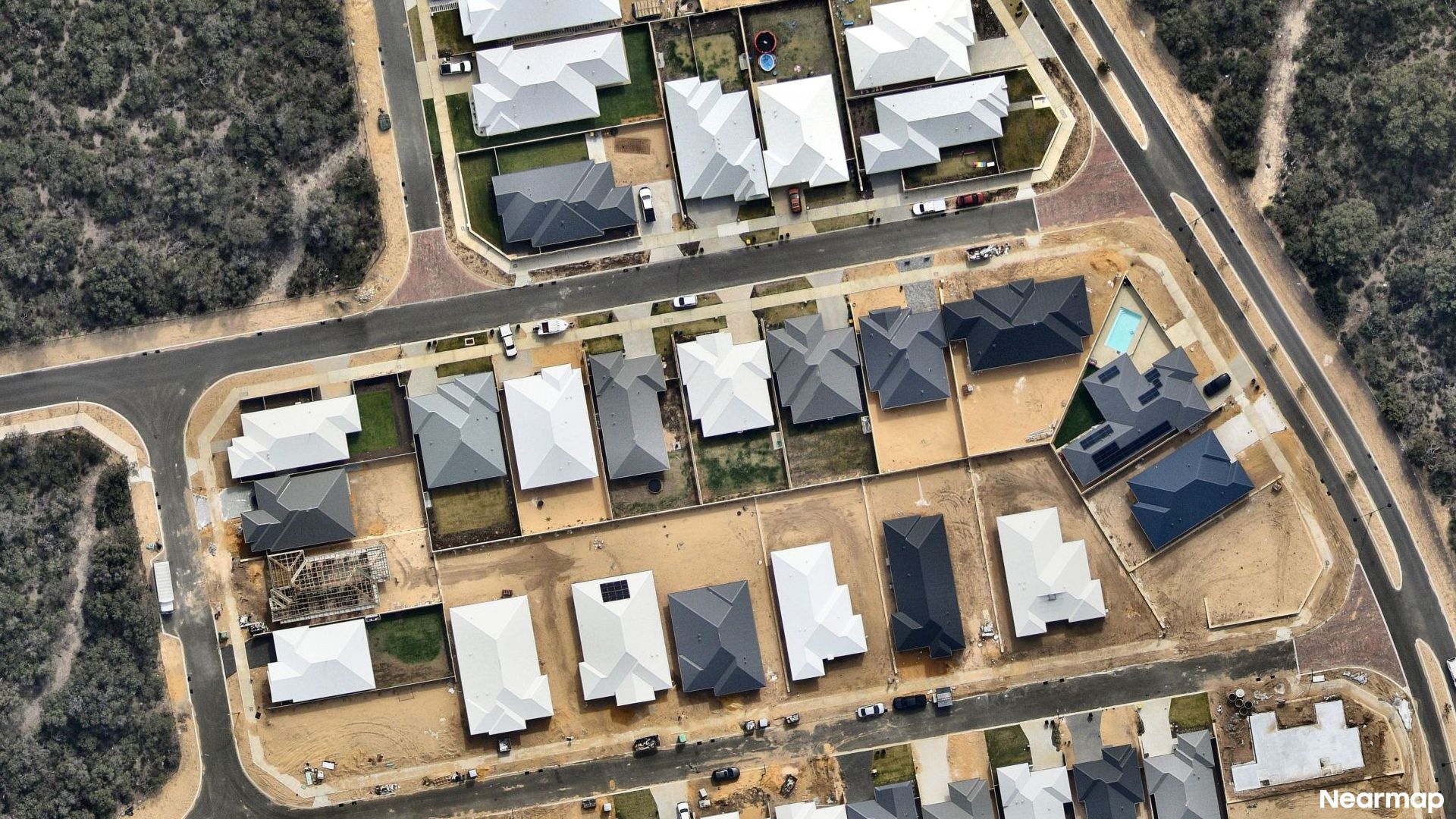 Vertical aerial view