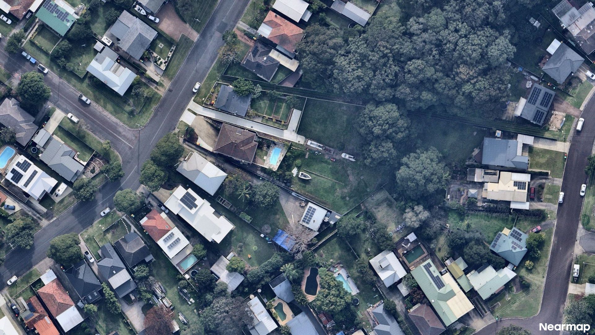 Vertical aerial view