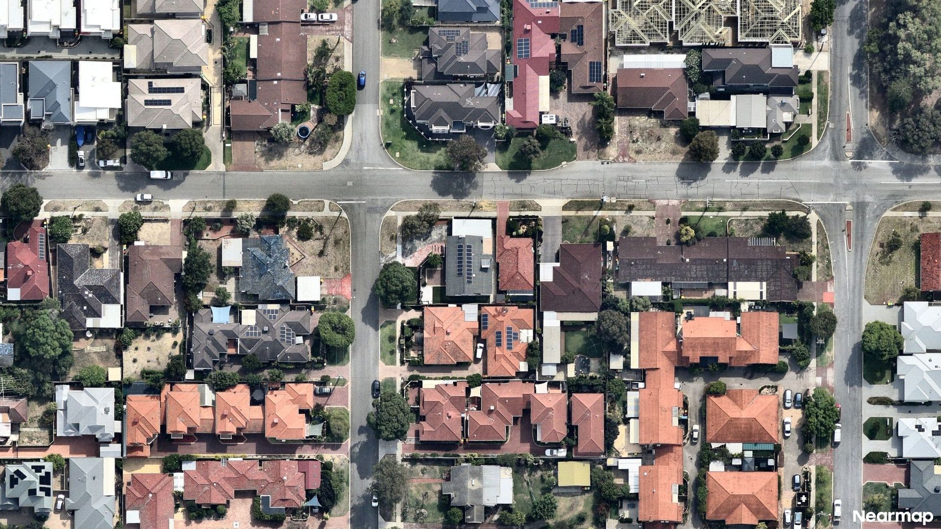 Vertical aerial view