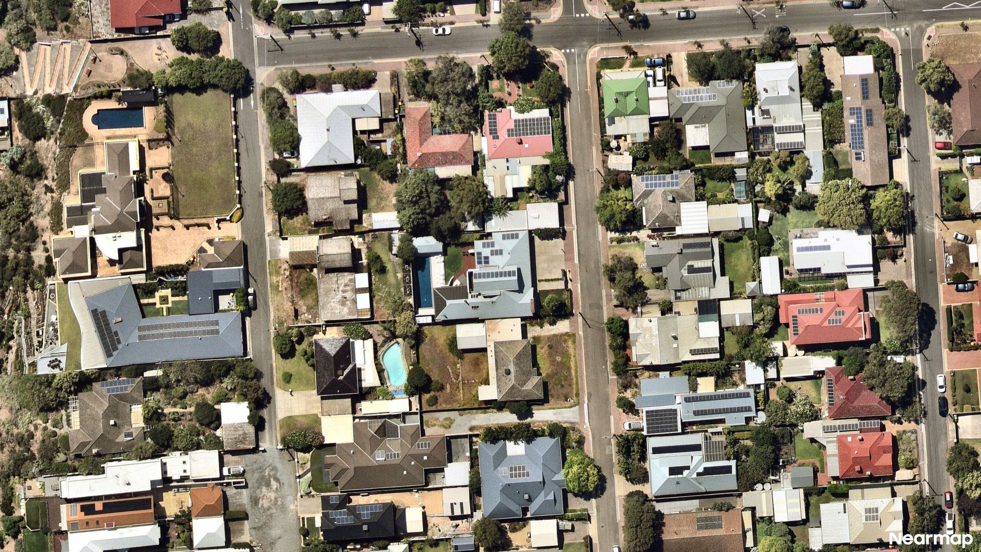 Vertical aerial view
