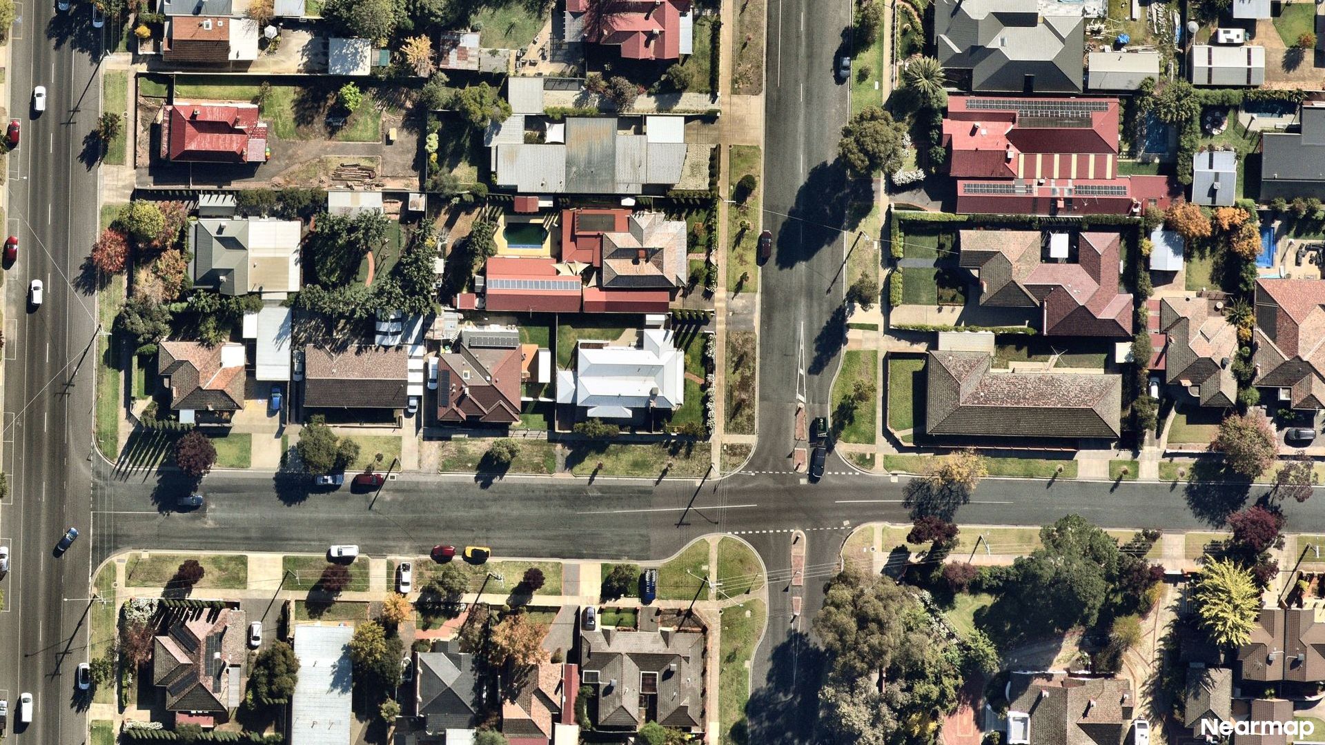 Vertical aerial view