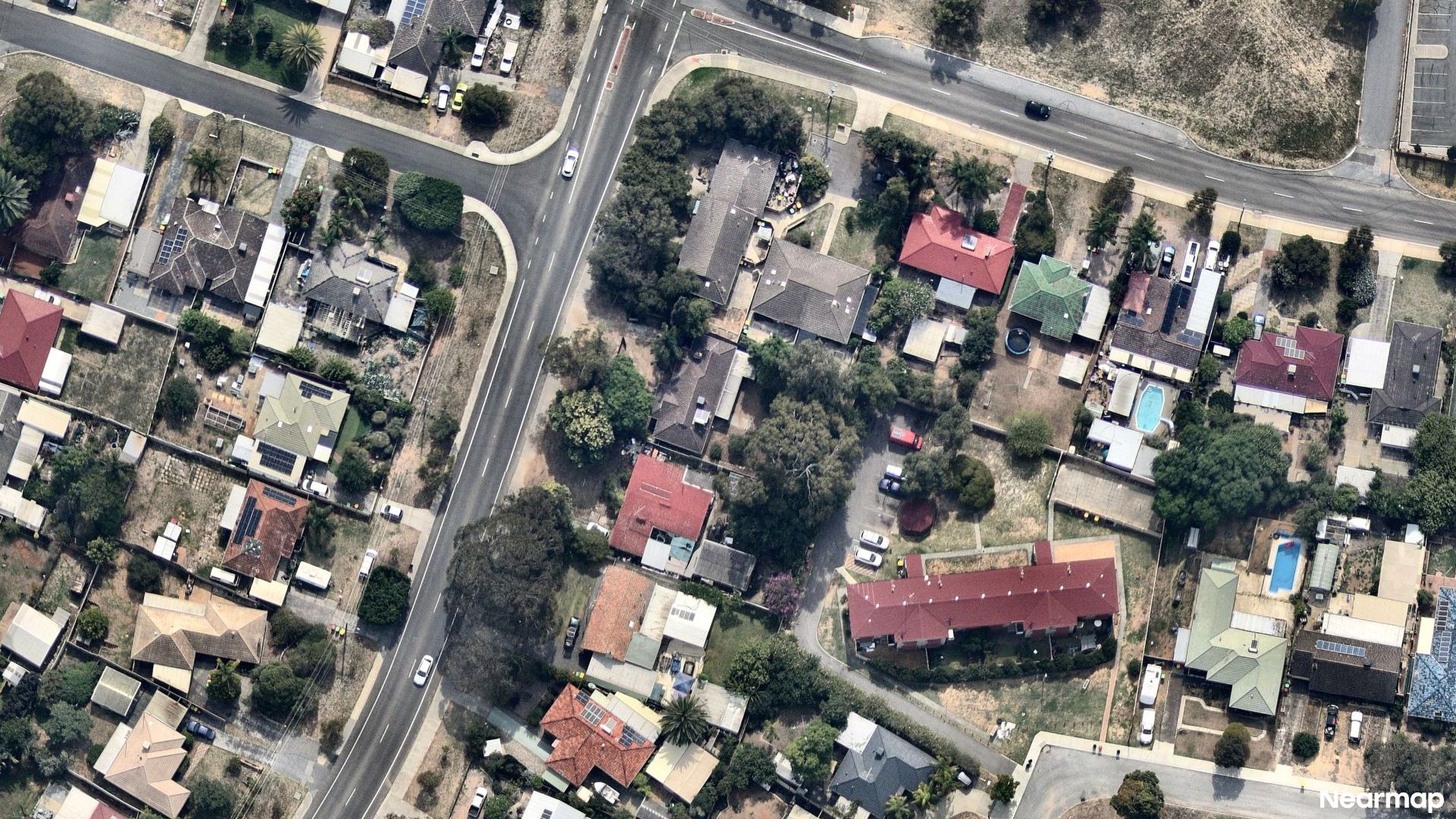 Vertical aerial view