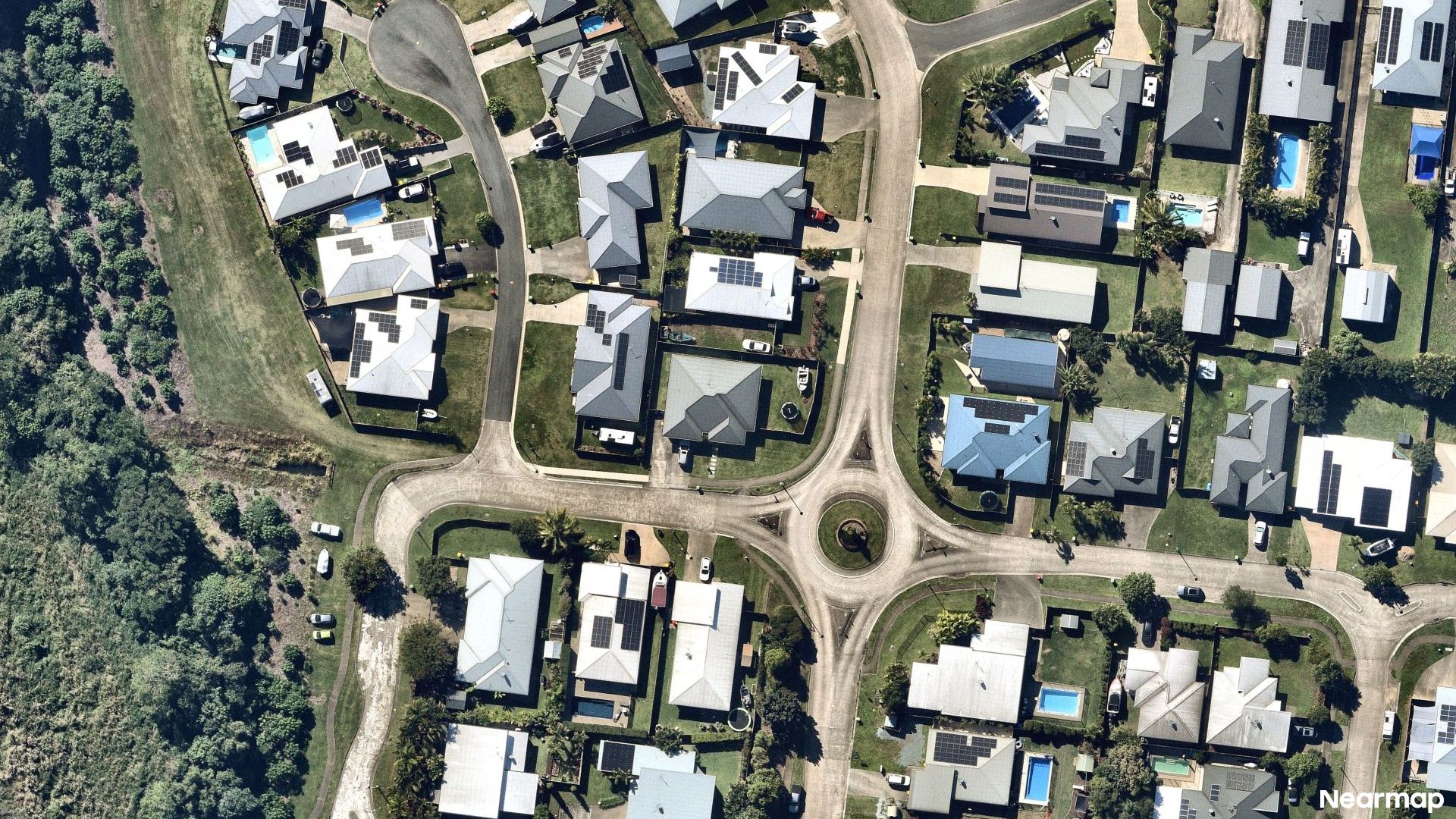 Vertical aerial view