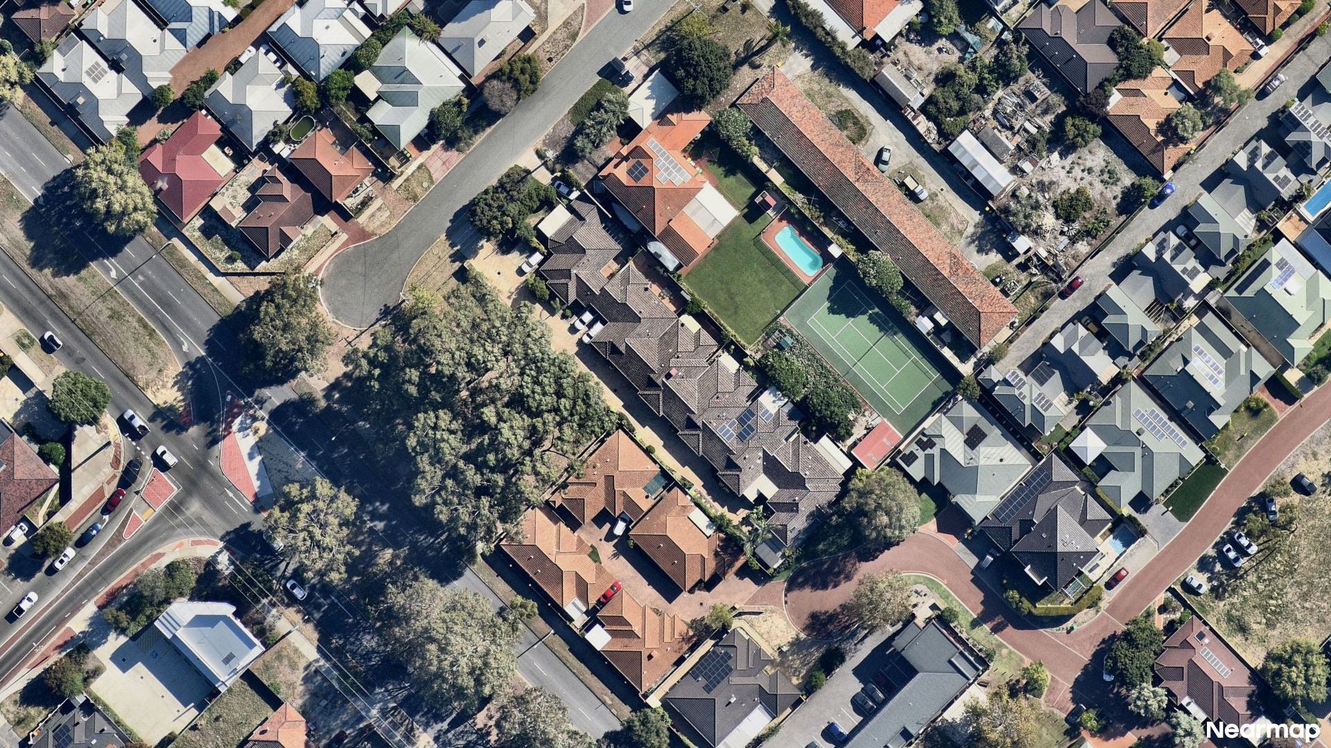 Vertical aerial view