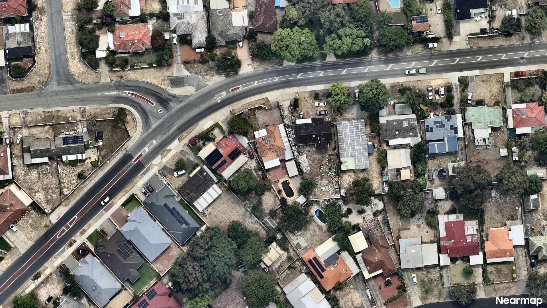 Vertical aerial view