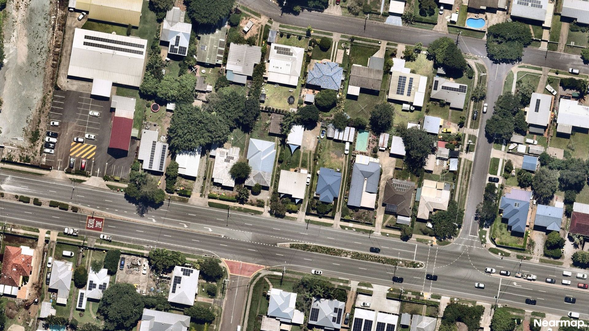 Vertical aerial view