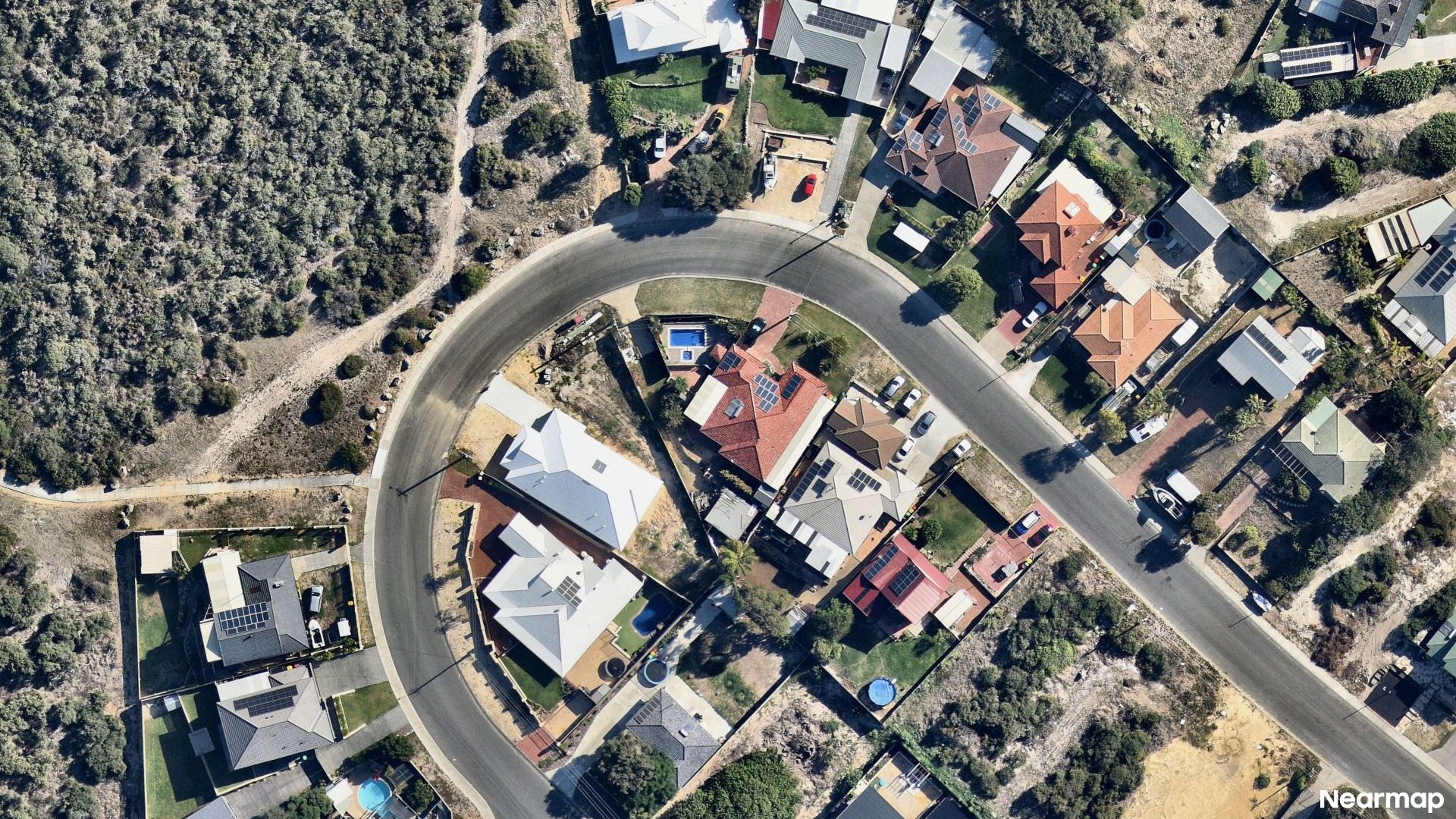 Vertical aerial view