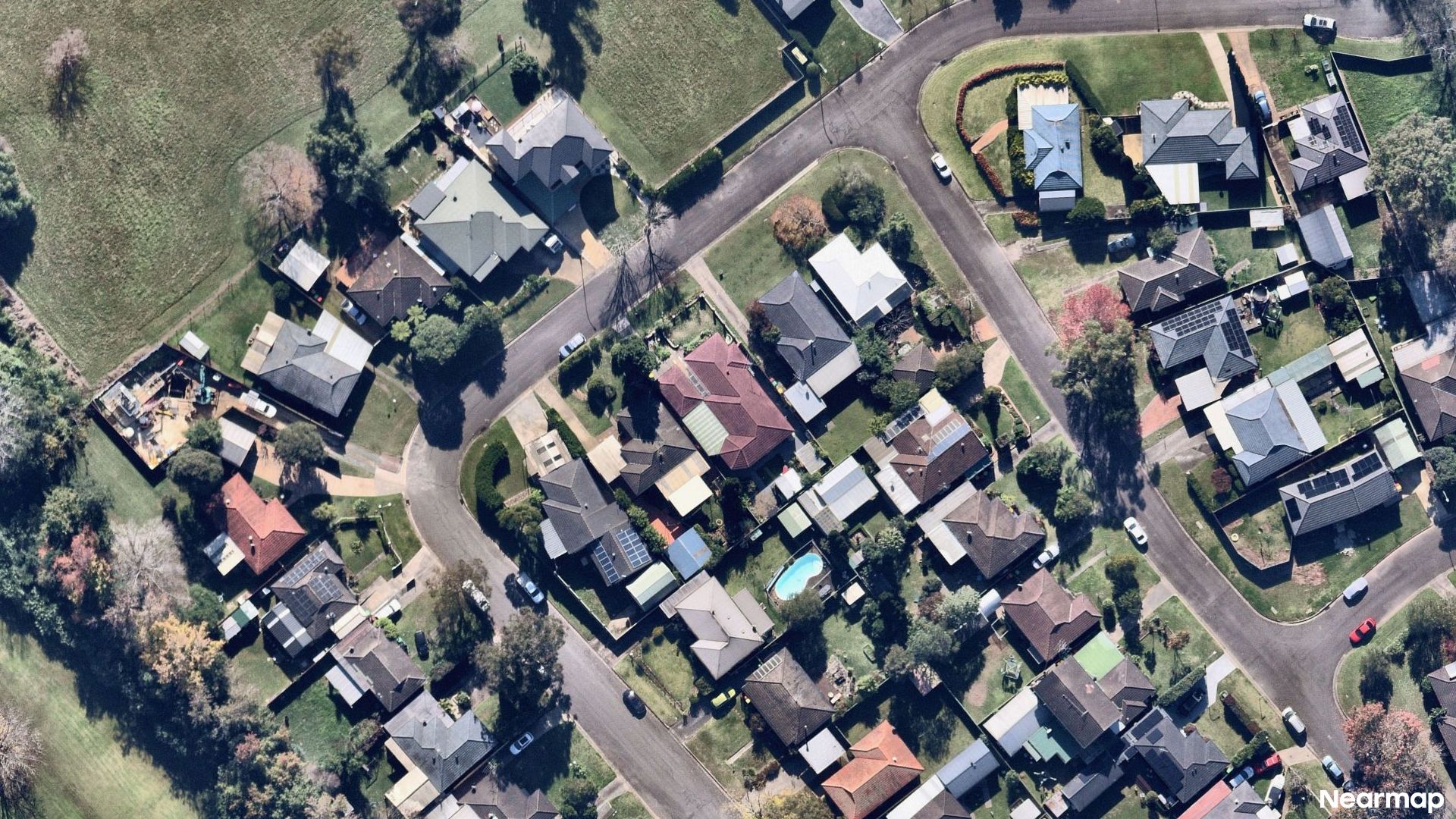 Vertical aerial view