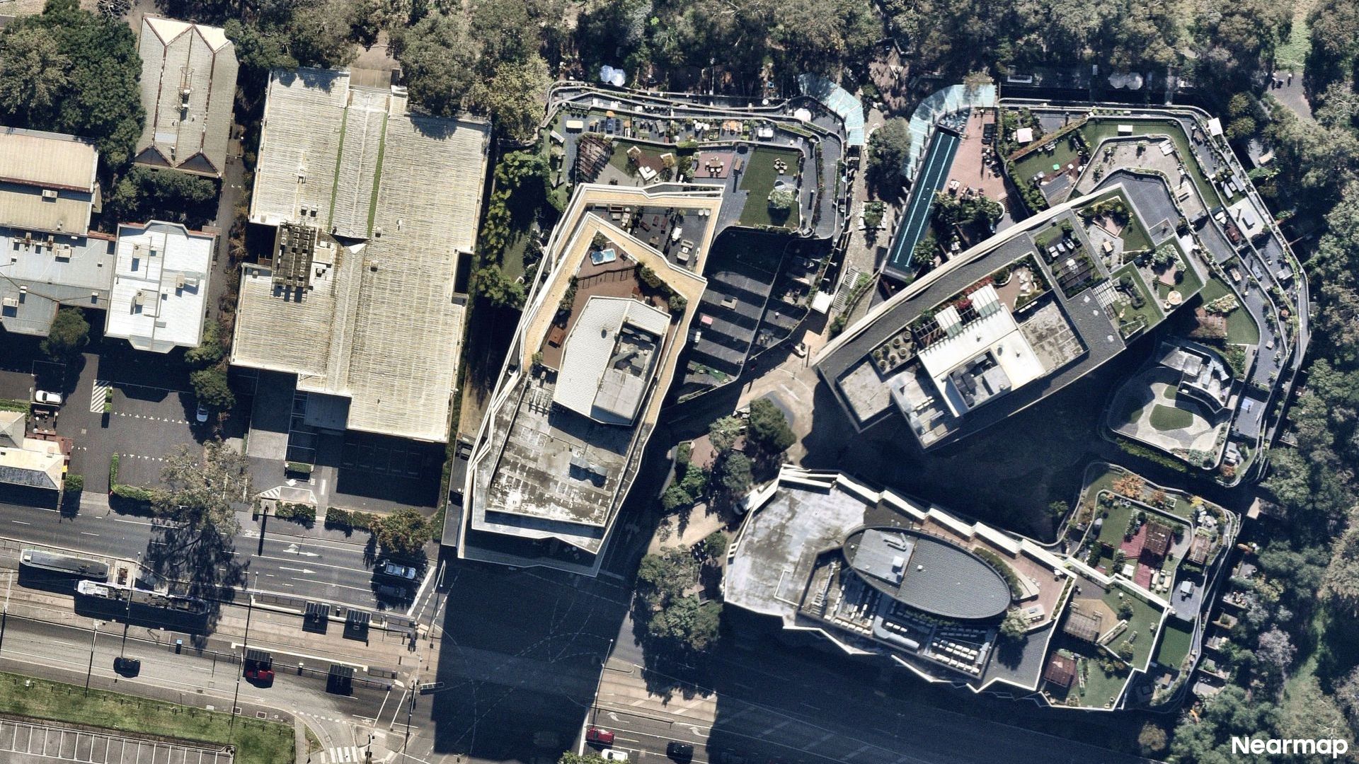 Vertical aerial view