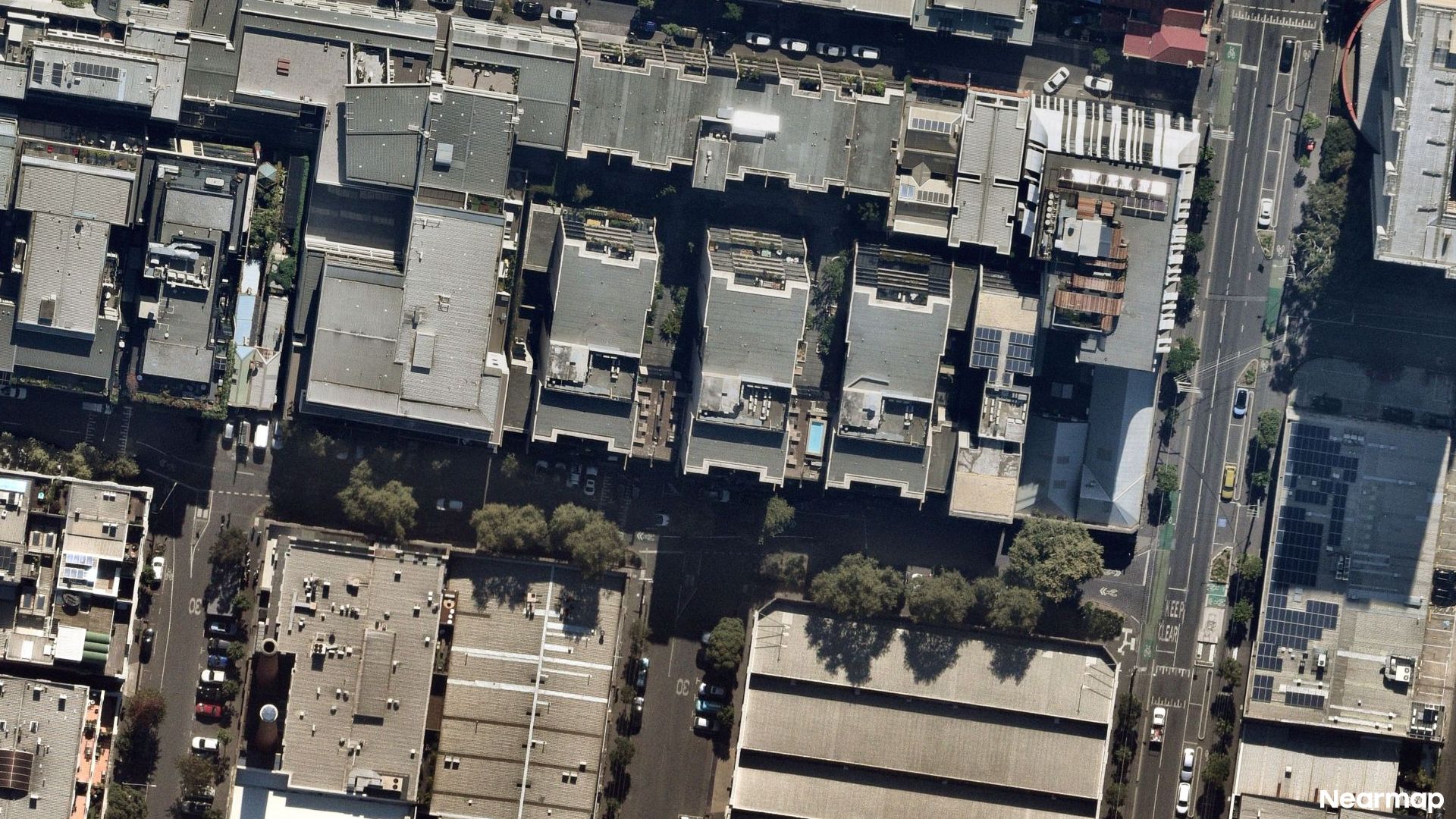 Vertical aerial view