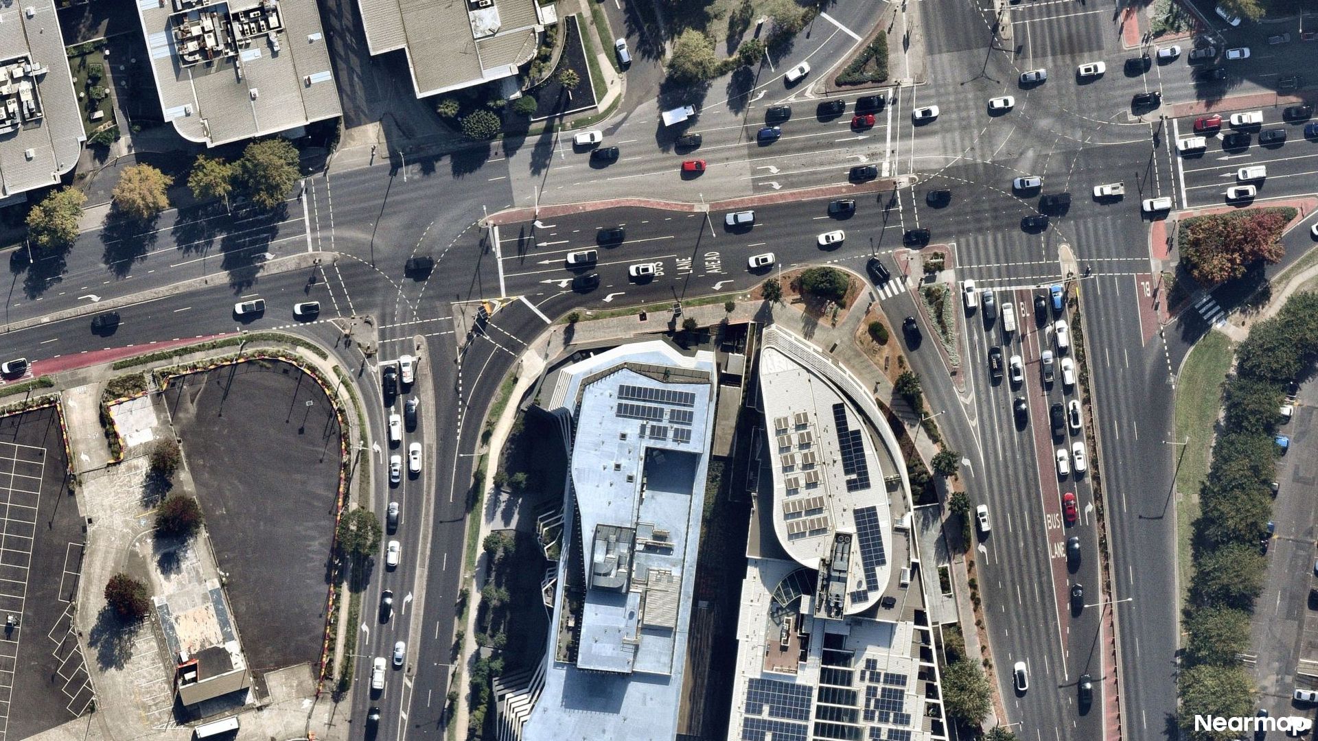 Vertical aerial view