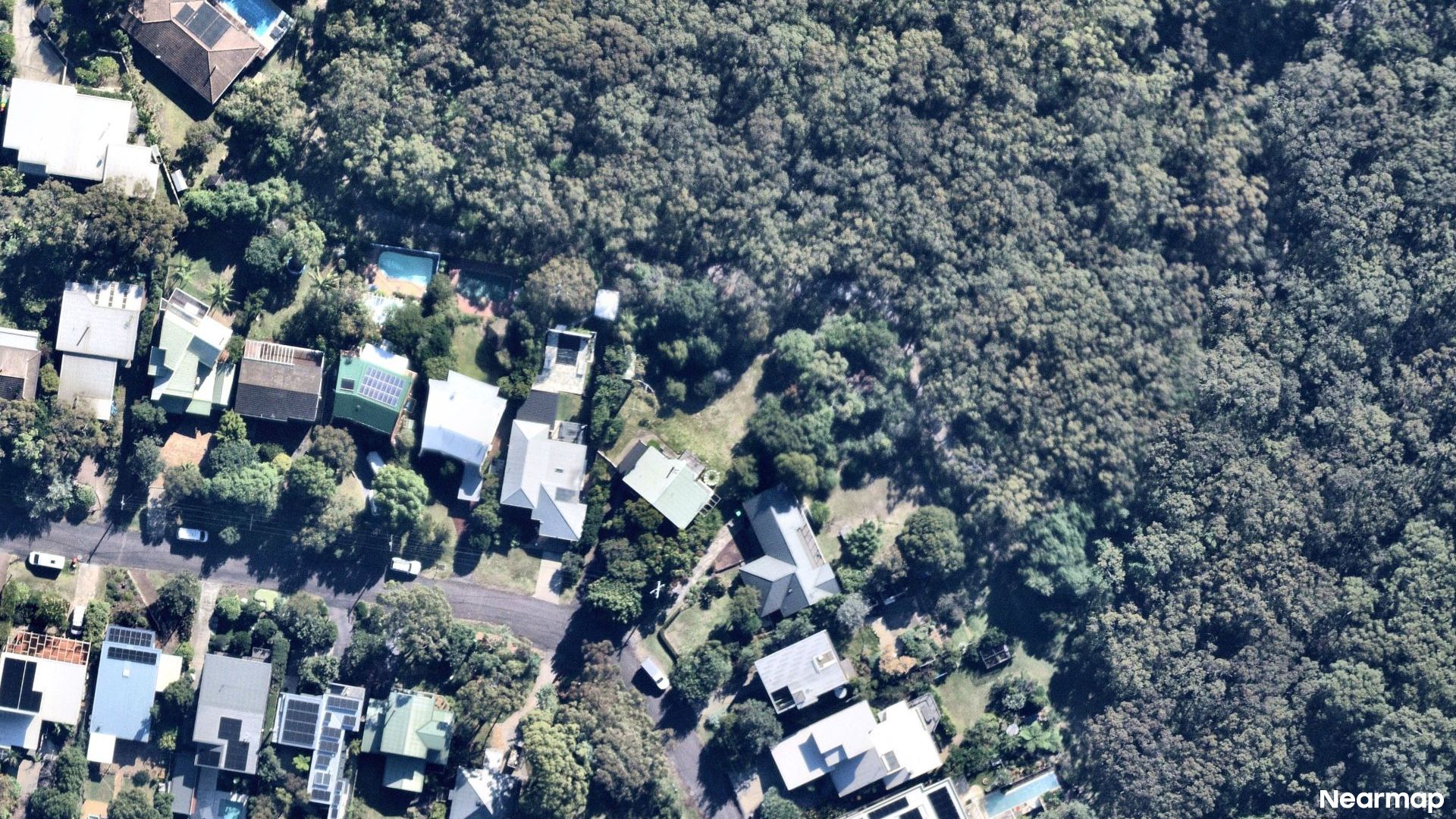 Vertical aerial view
