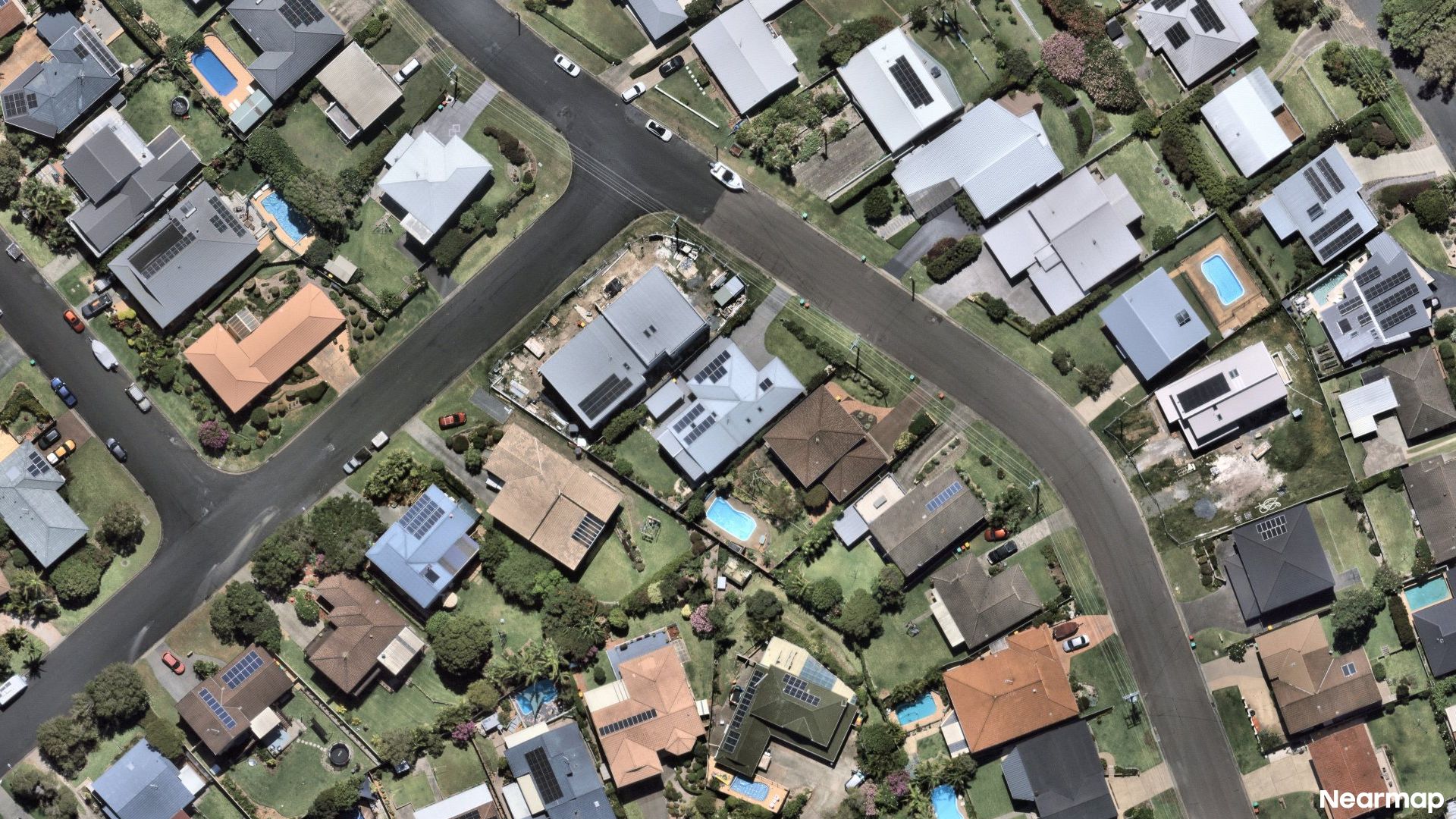 Vertical aerial view